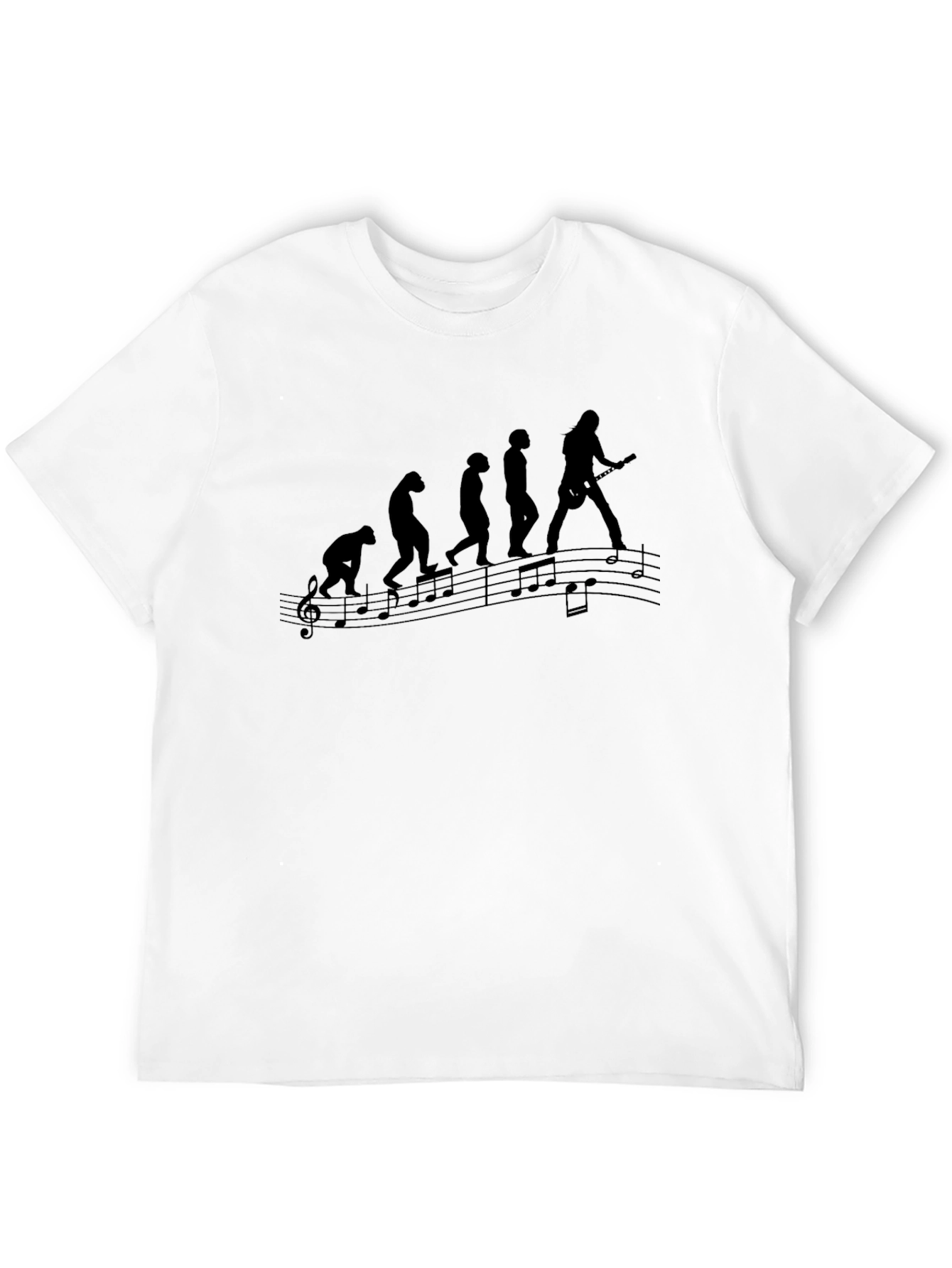 Evolution of Music Black T-Shirt