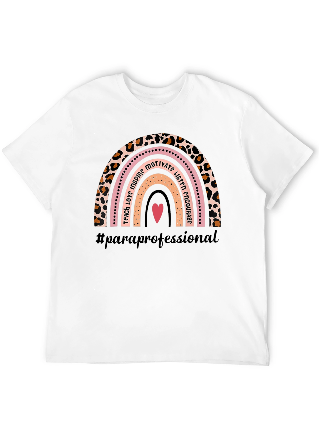 Paraprofessional Rainbow Graphic T-Shirt
