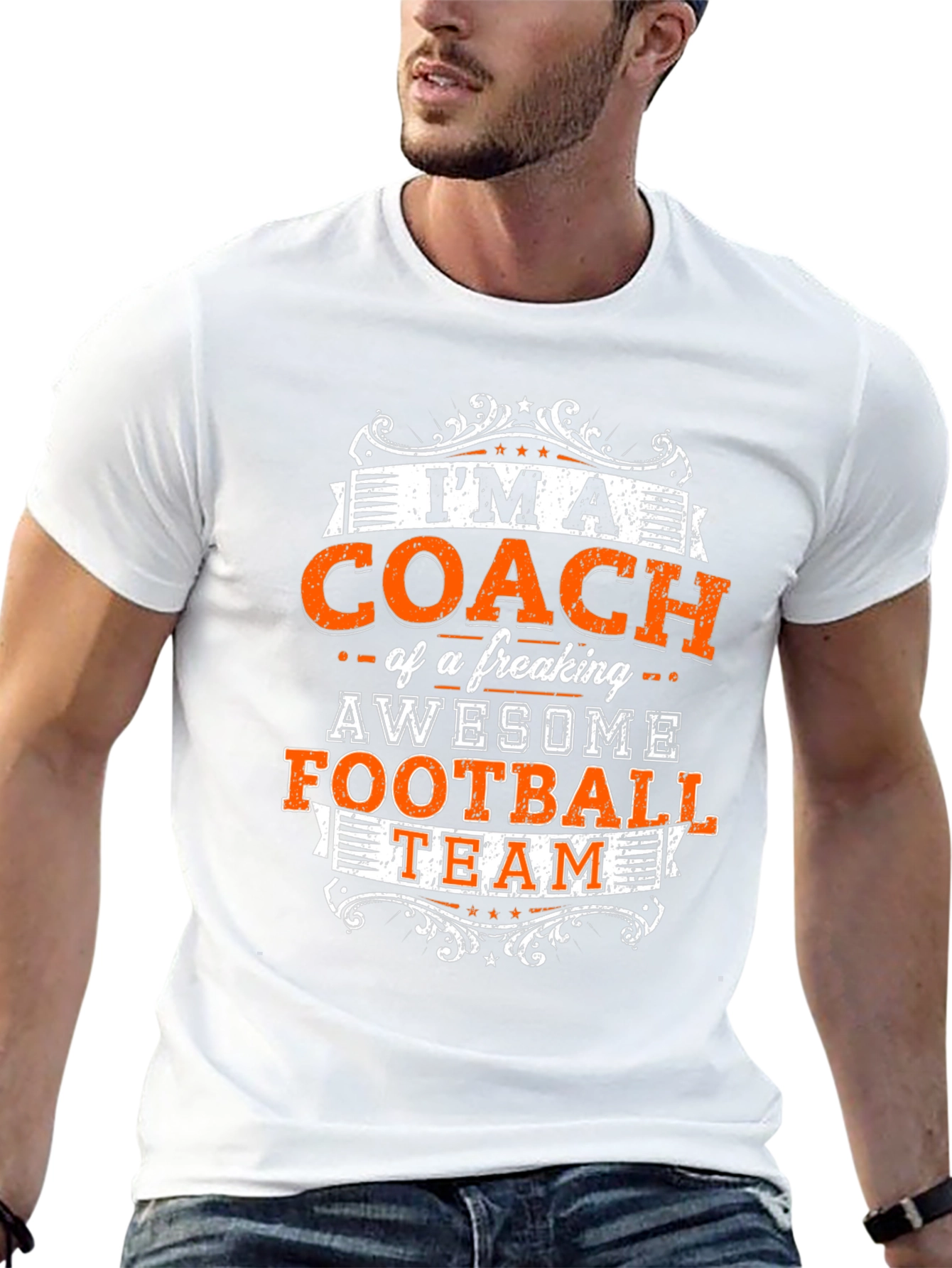 Awesome Football Coach Graphic Tee