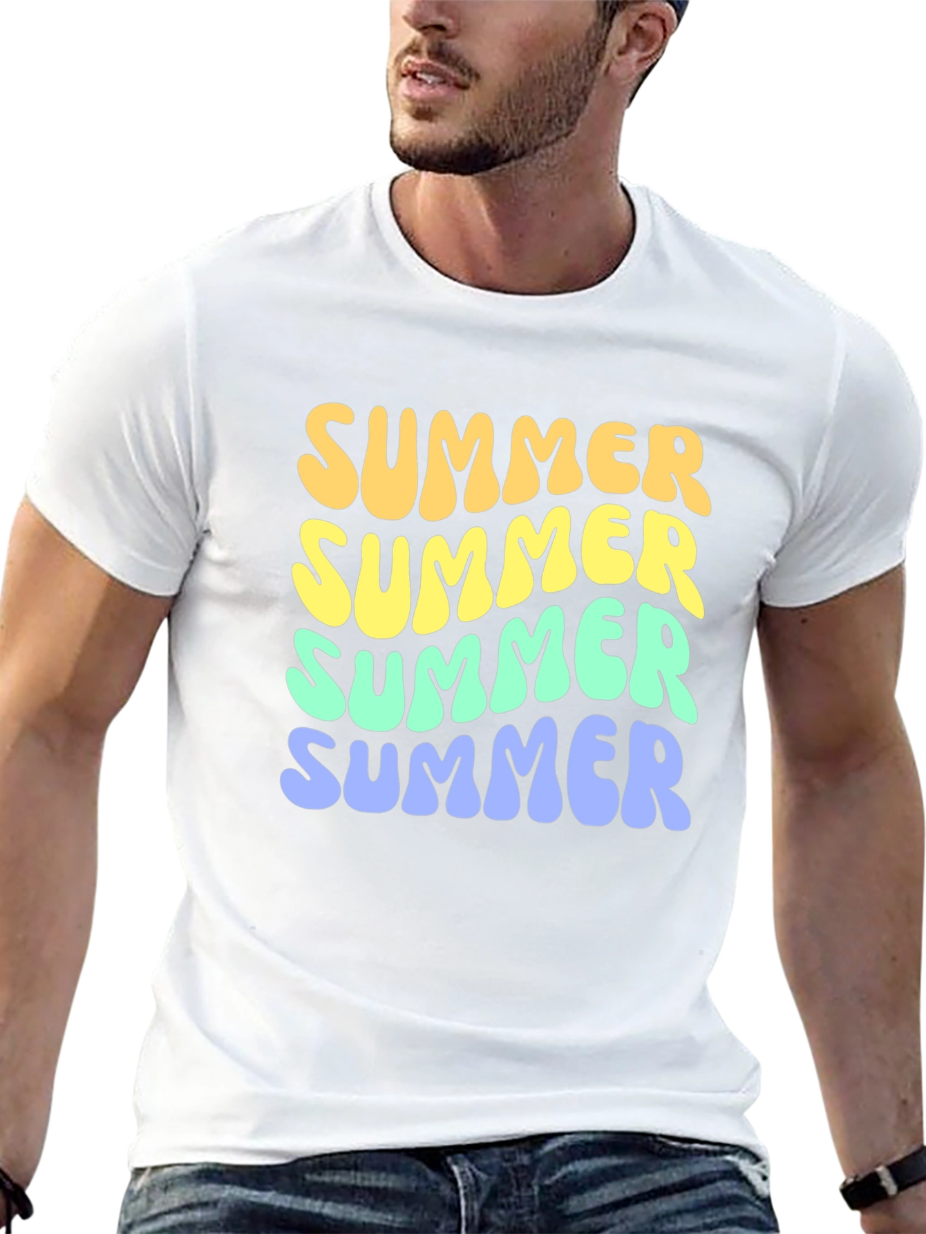 Retro Summer T-Shirt - Funky Graphic Tee