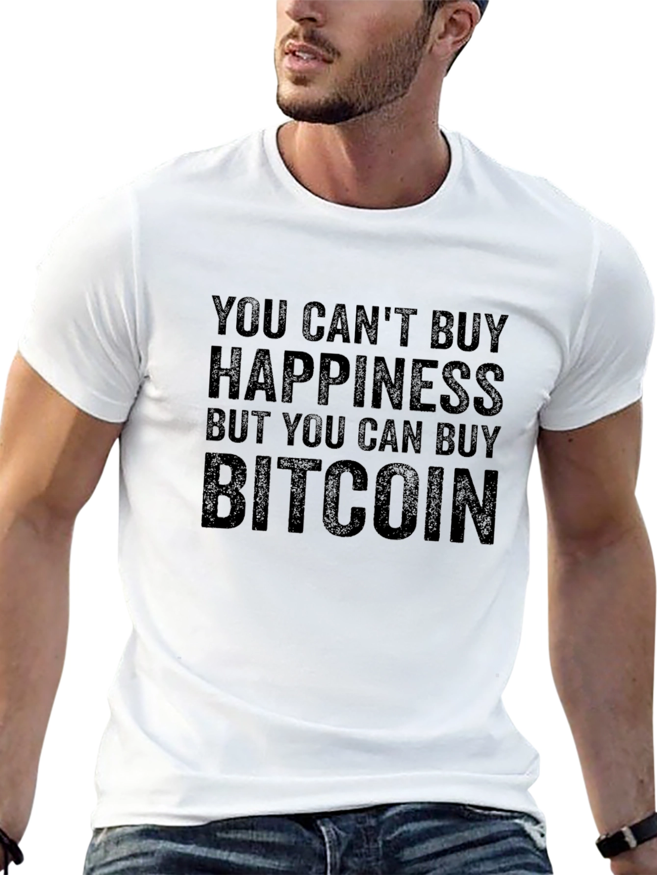 Bitcoin Happiness Graphic Tee - Black