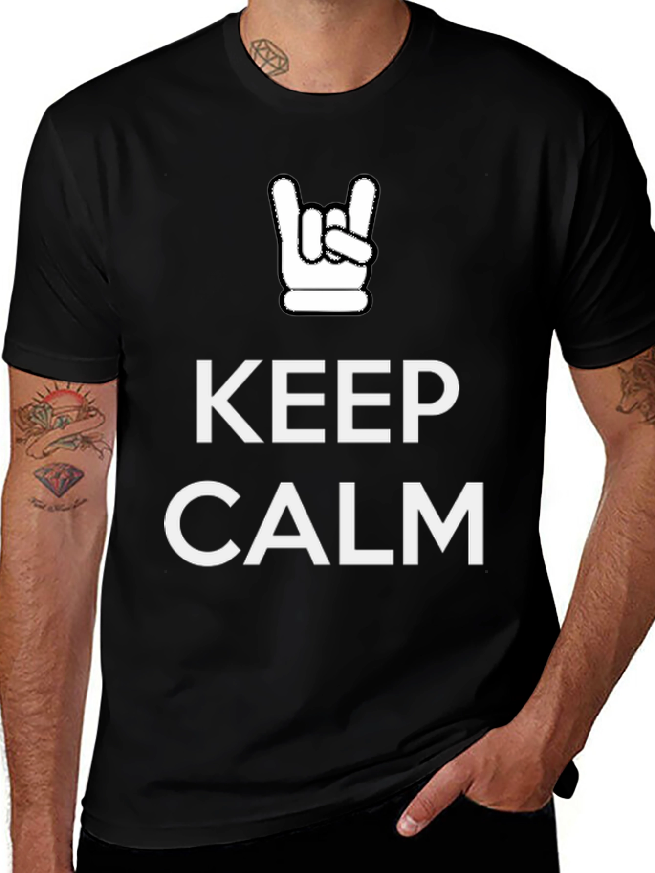 Keep Calm Rock On Graphic Tee