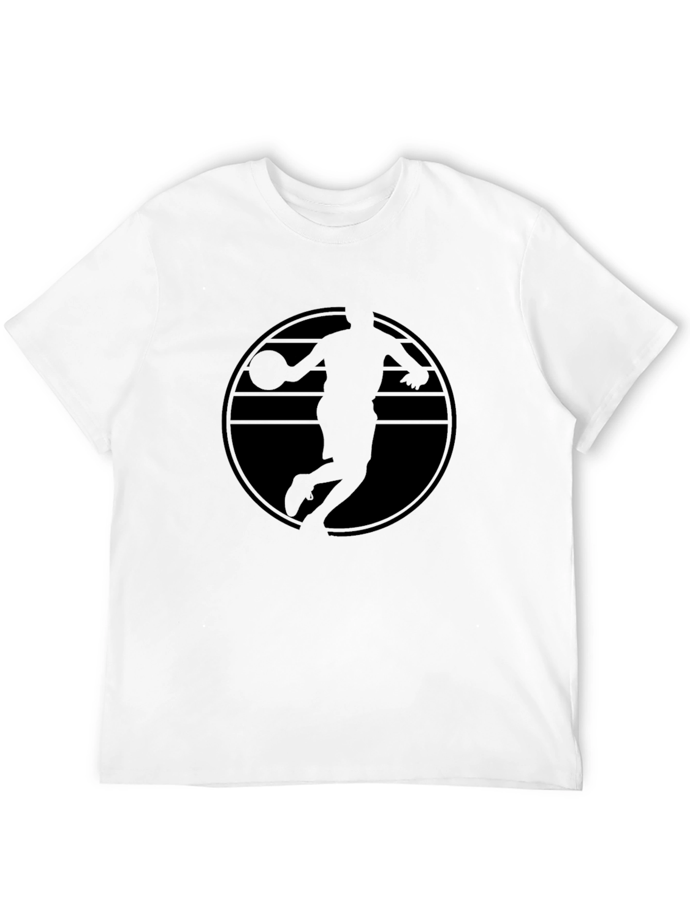Black Basketball Graphic Tee - Dunk Silhouette
