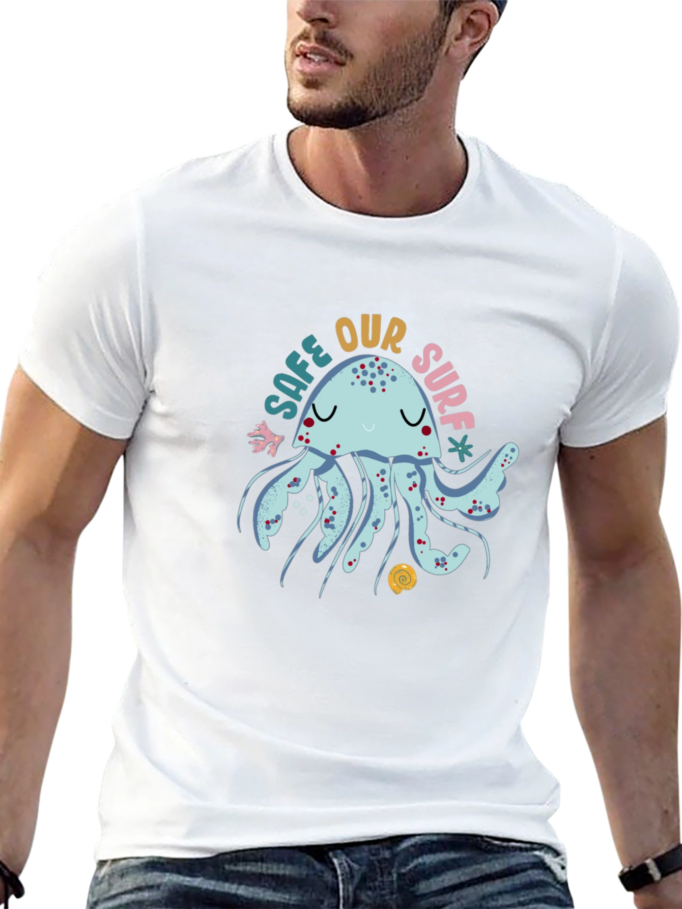Save Our Surf Jellyfish Graphic Tee - Black