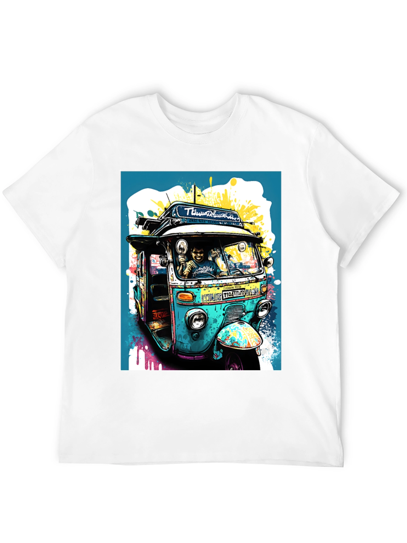 Thailand Tuk-Tuk Graphic Tee - Novelty Design