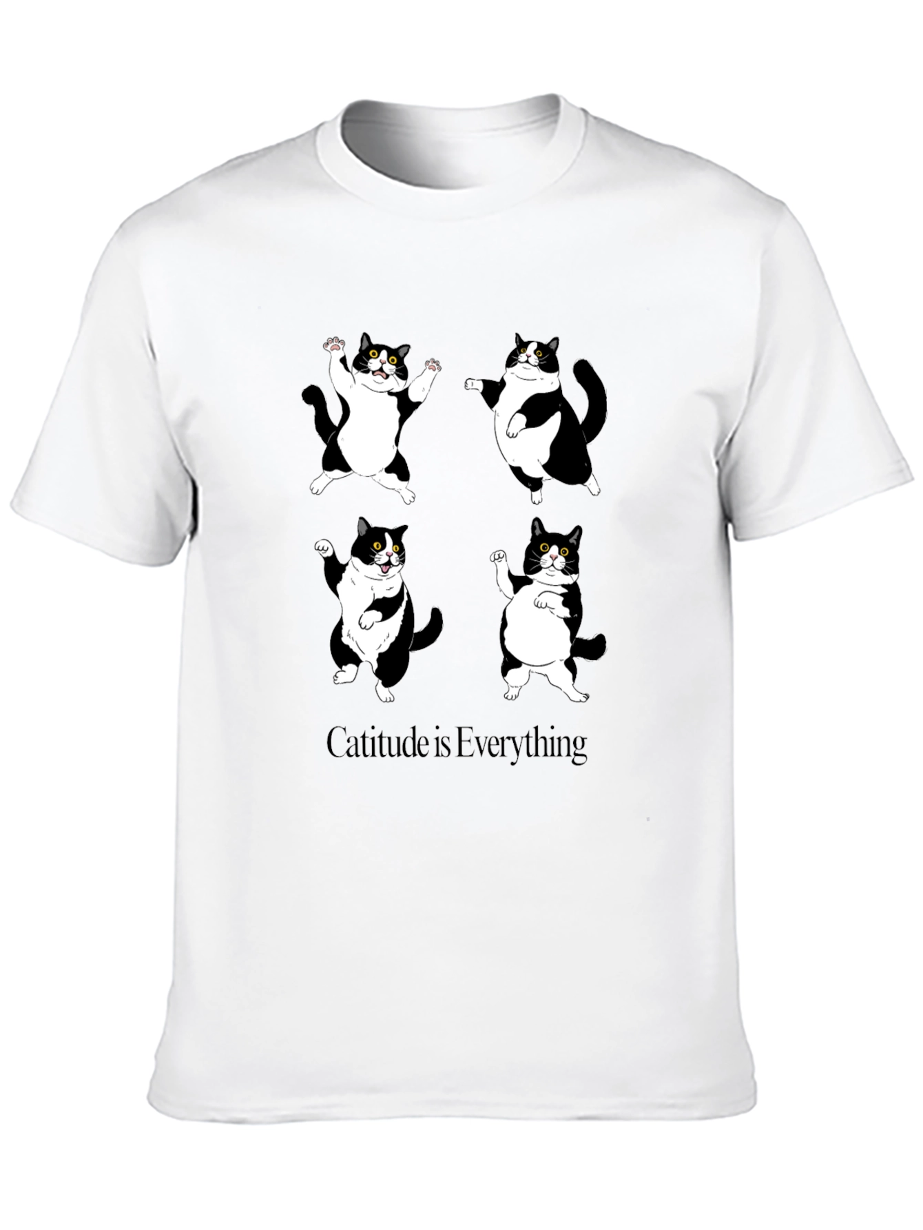 Catitude T-Shirt: Funny Cat Graphic Tee