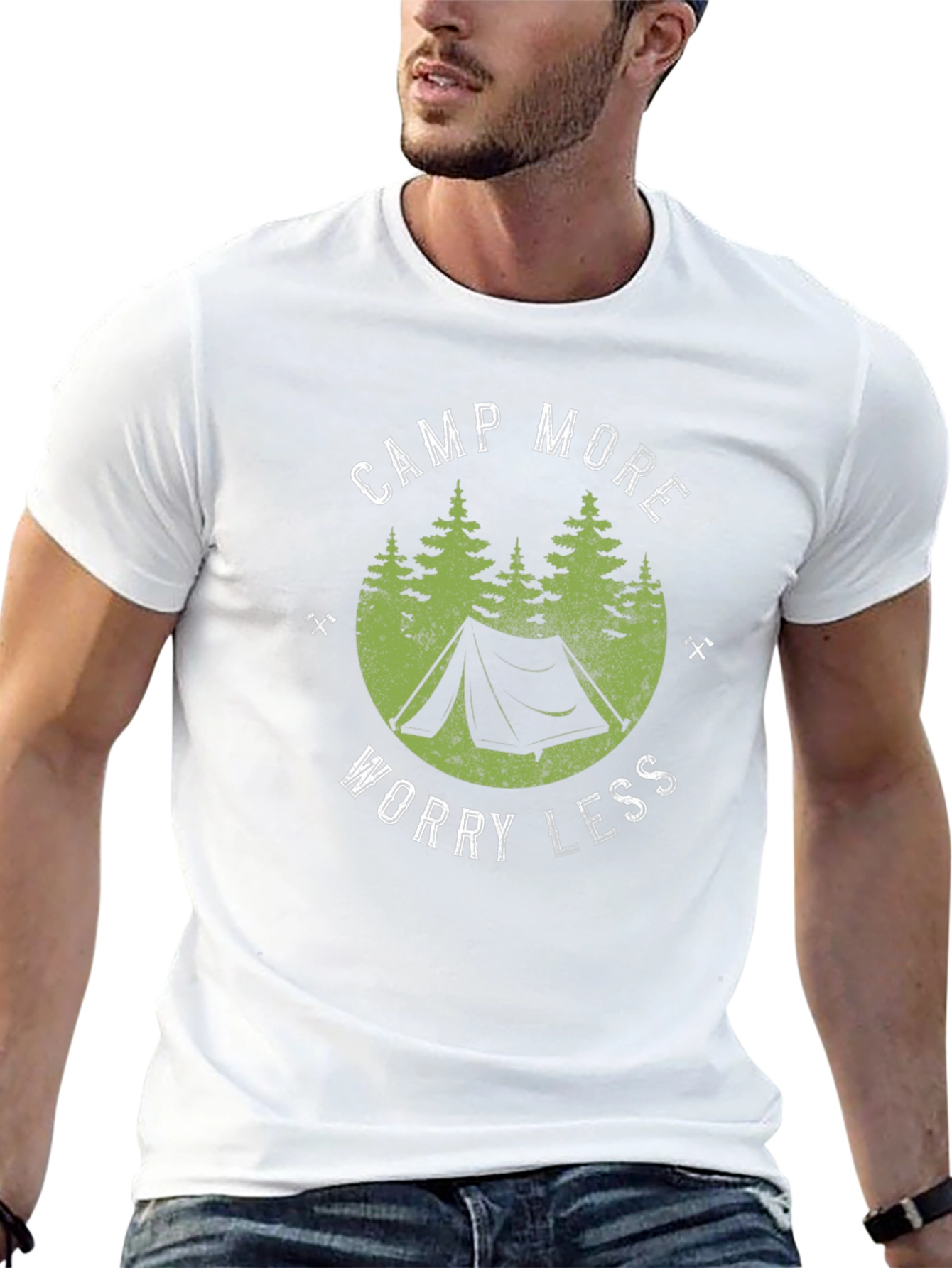 Camp More Worry Less Graphic Tee