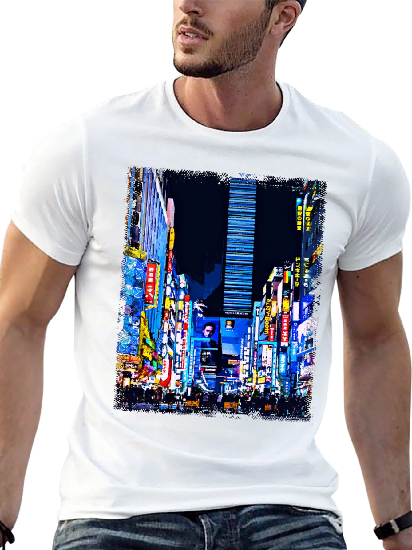 Tokyo Street T-Shirt - Night Cityscape Graphic Tee