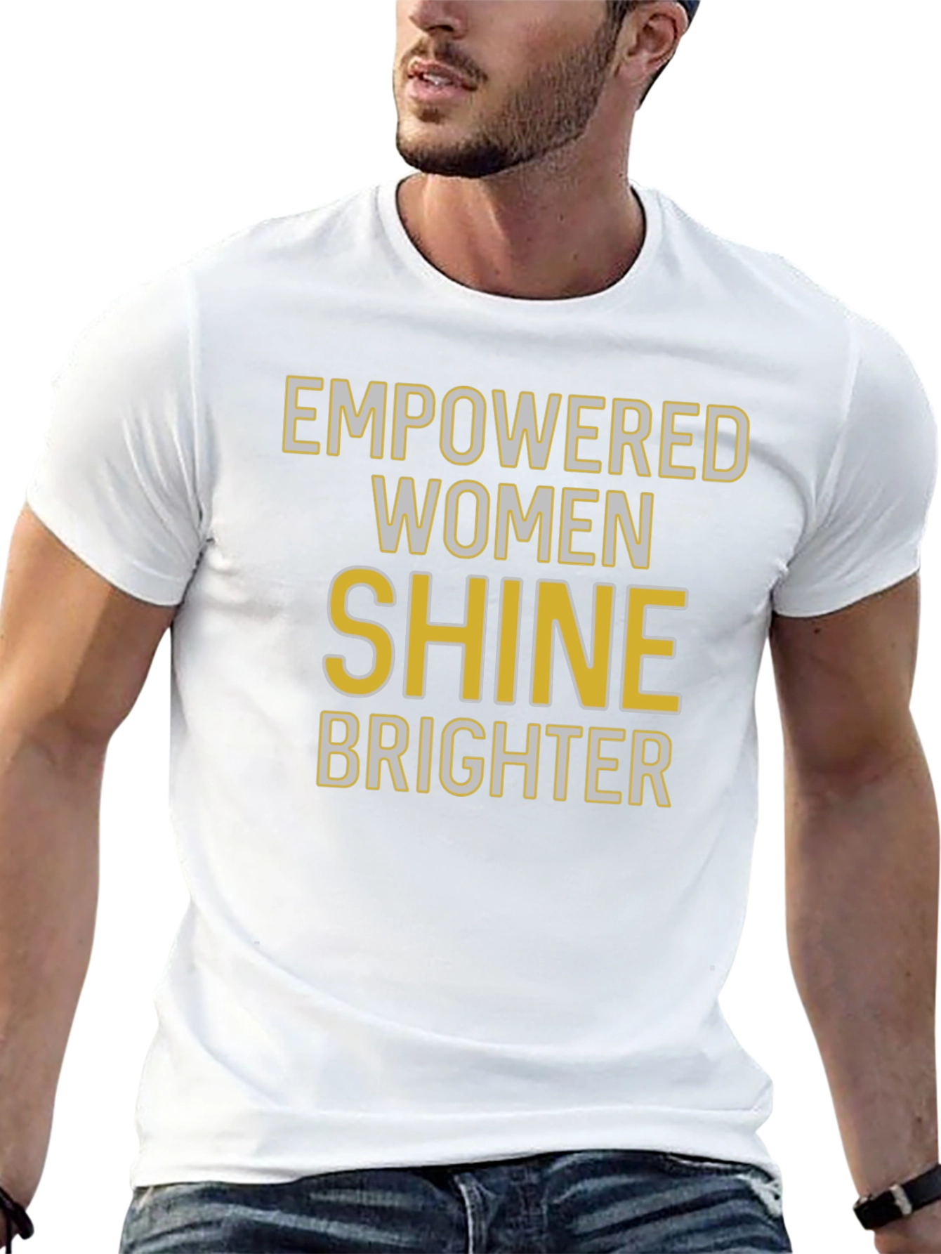 Empowered Women Shine Brighter Graphic T-Shirt