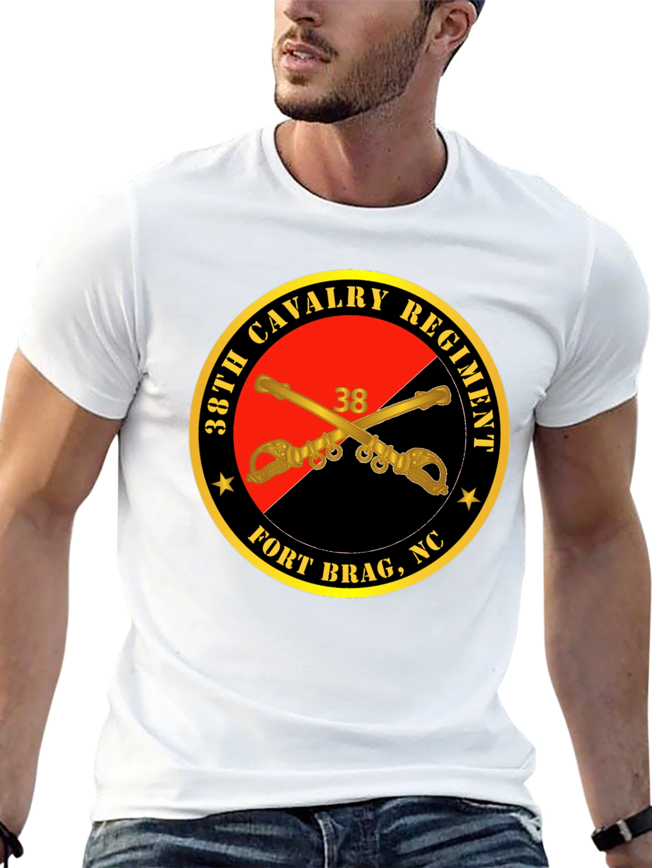 38th Cavalry Regiment Black T-Shirt