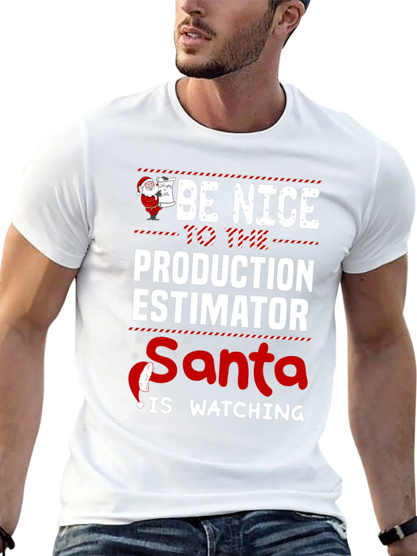 Funny Production Estimator Santa Christmas T-Shirt