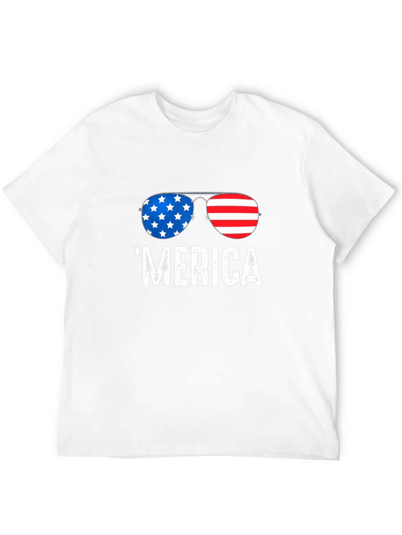 Patriotic Merica Sunglasses Graphic Tee