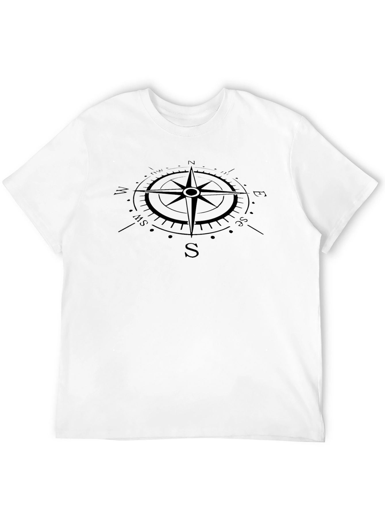 Compass Graphic T-Shirt - Mens Black Tee