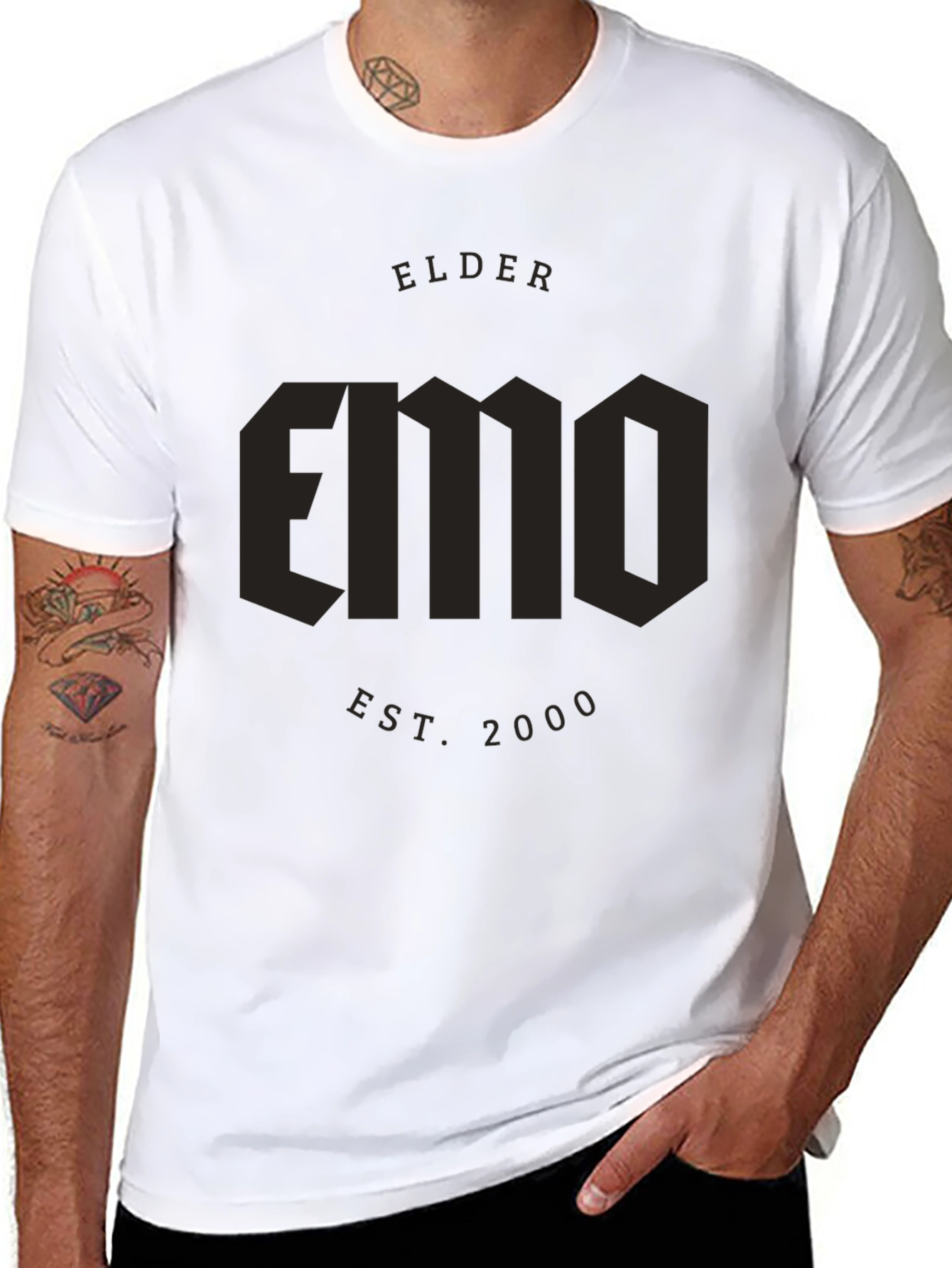 Elder Emo T-Shirt - Est. 2000 - Black