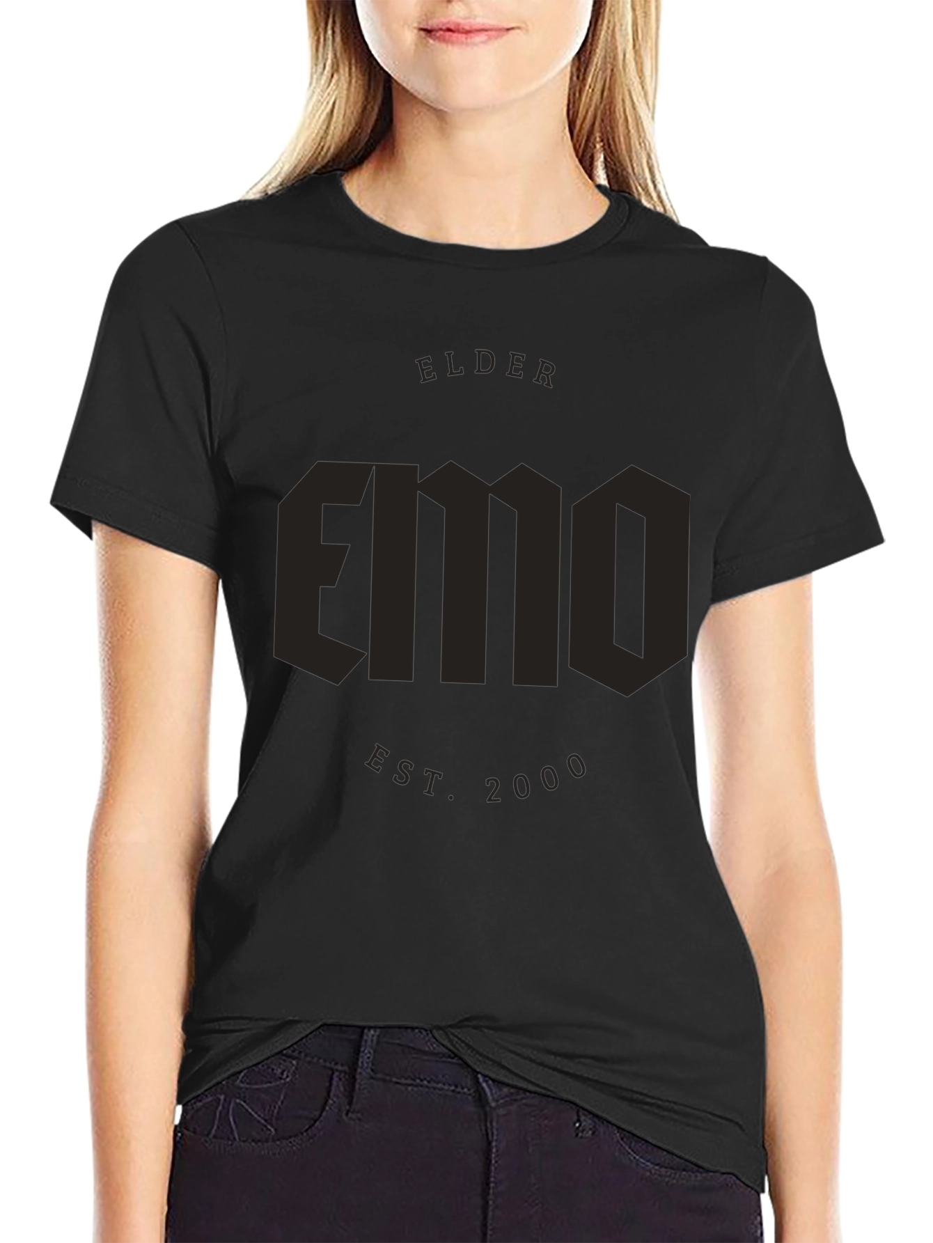Elder Emo T-Shirt - Est. 2000 - Black