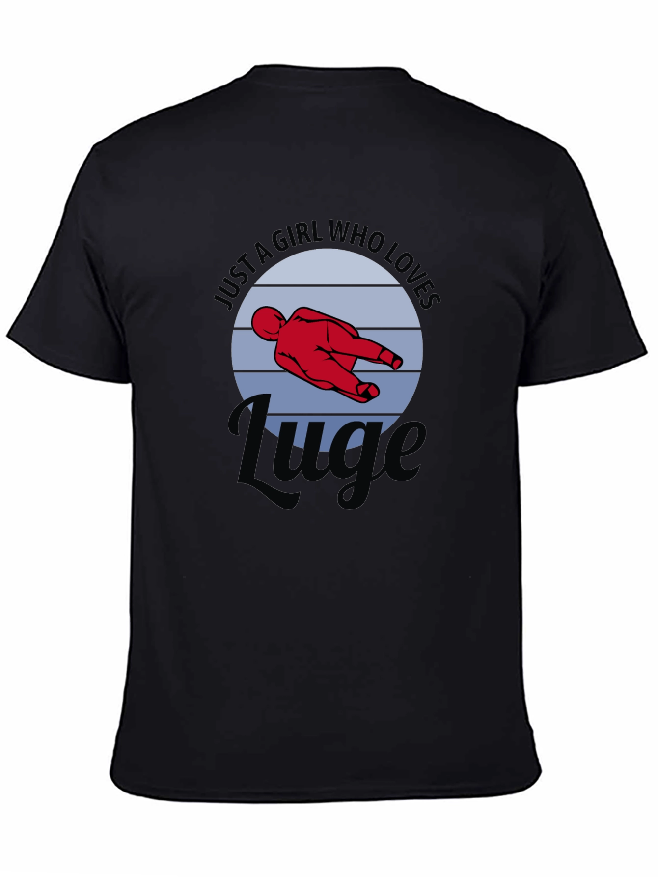 Girl Who Loves Luge Graphic Tee