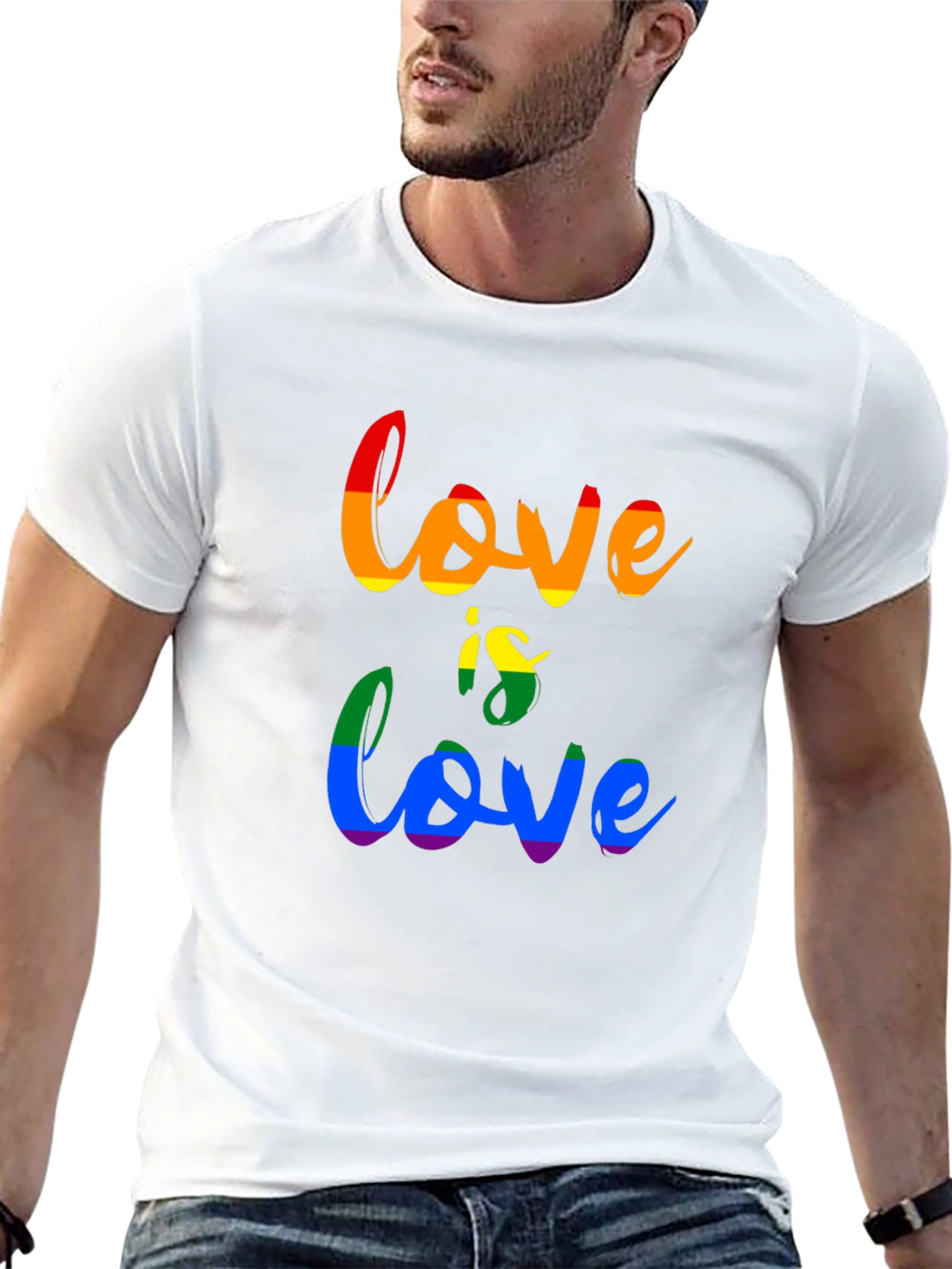 Love Is Love Rainbow Graphic T-Shirt