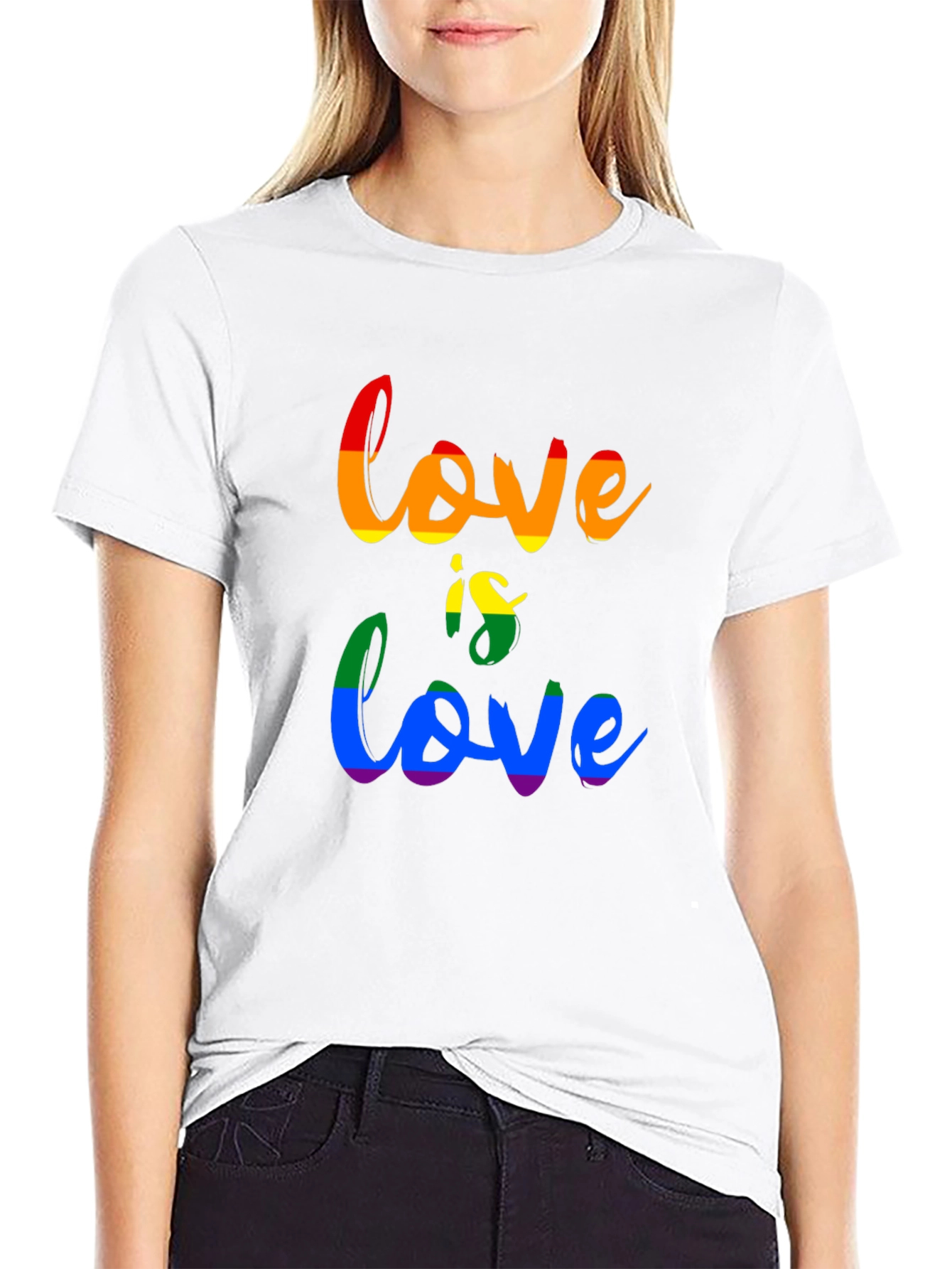 Love Is Love Rainbow Graphic T-Shirt