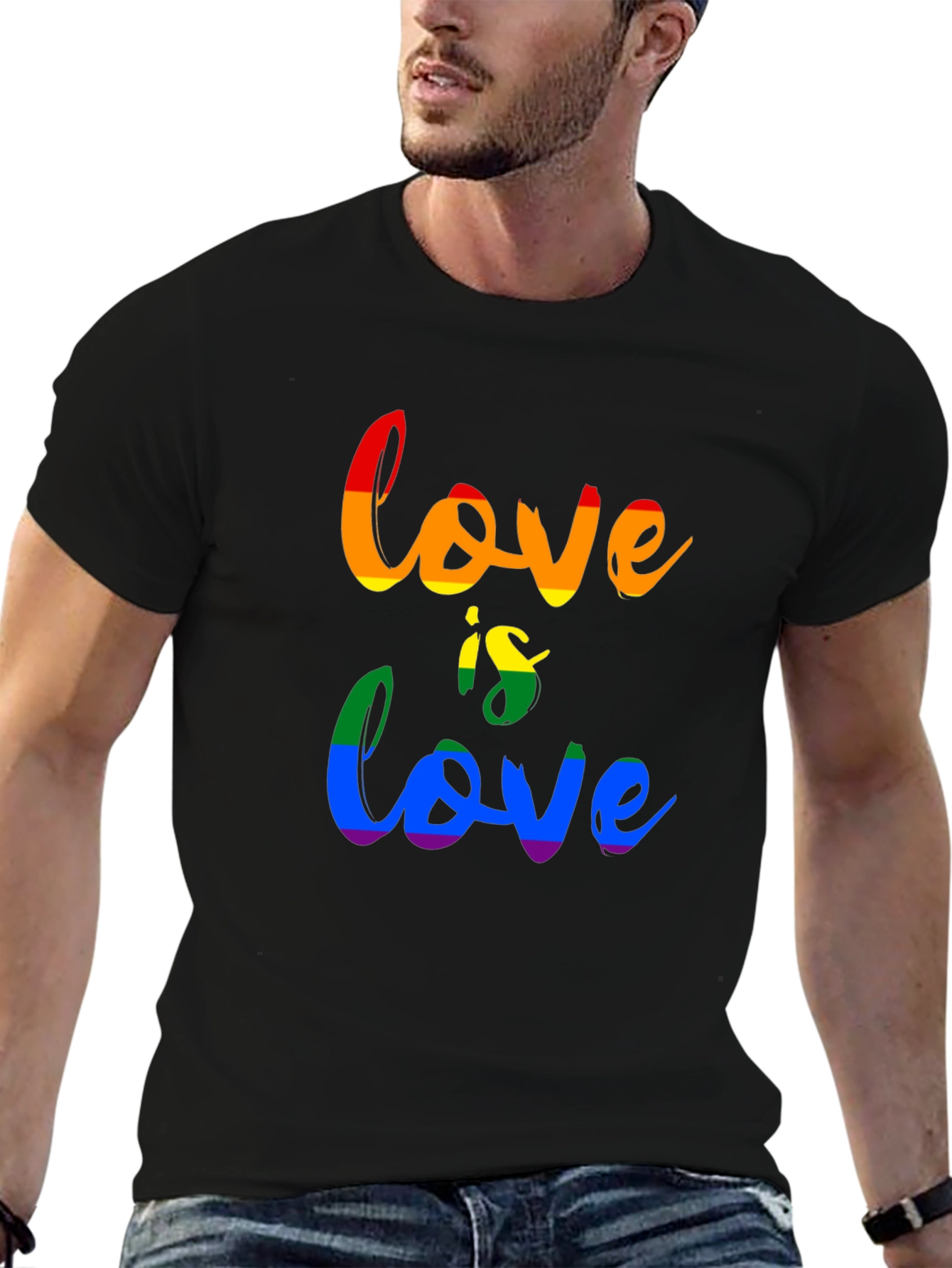 Love Is Love Rainbow Graphic T-Shirt