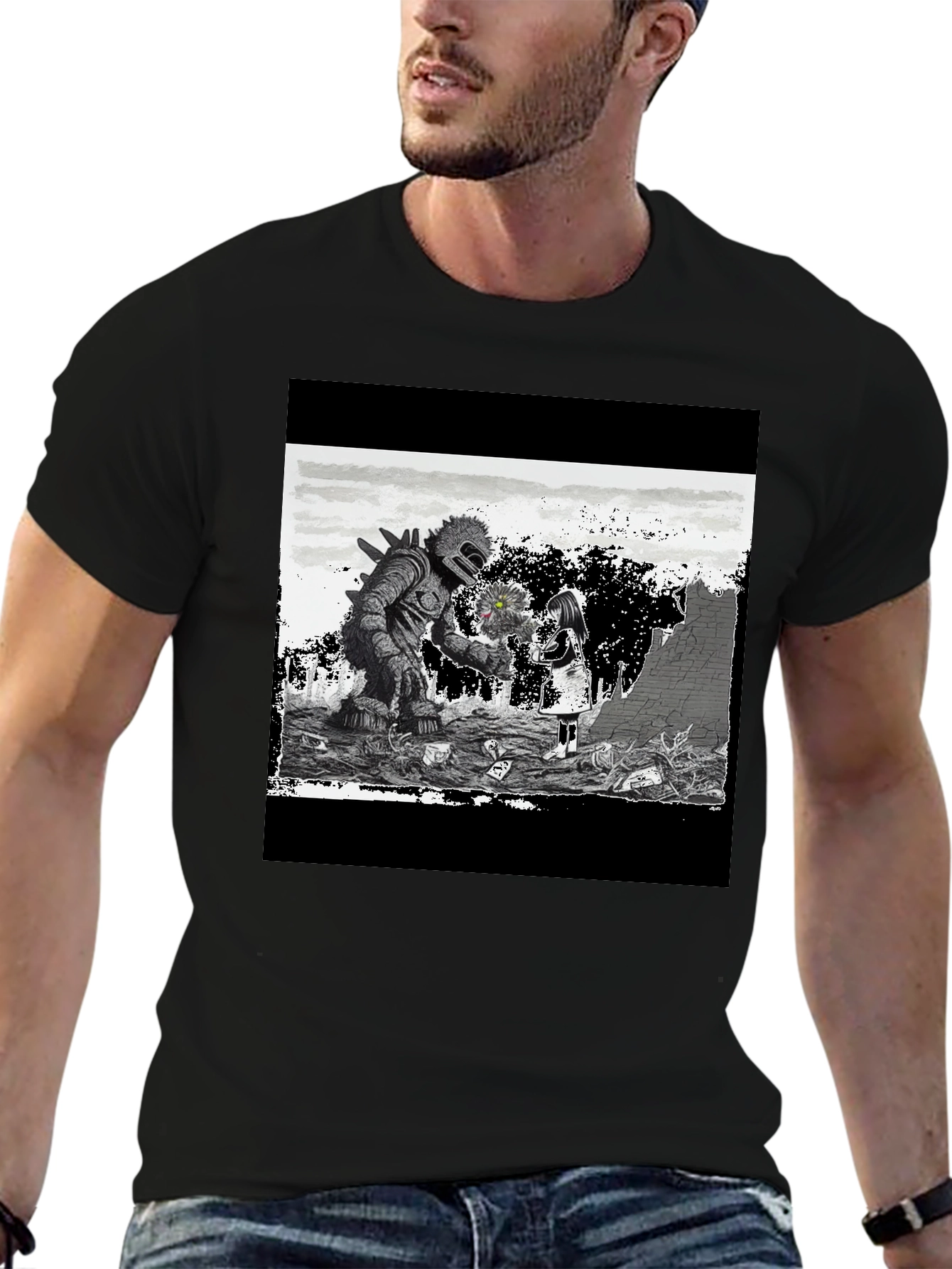 Monster & Girl Graphic T-Shirt