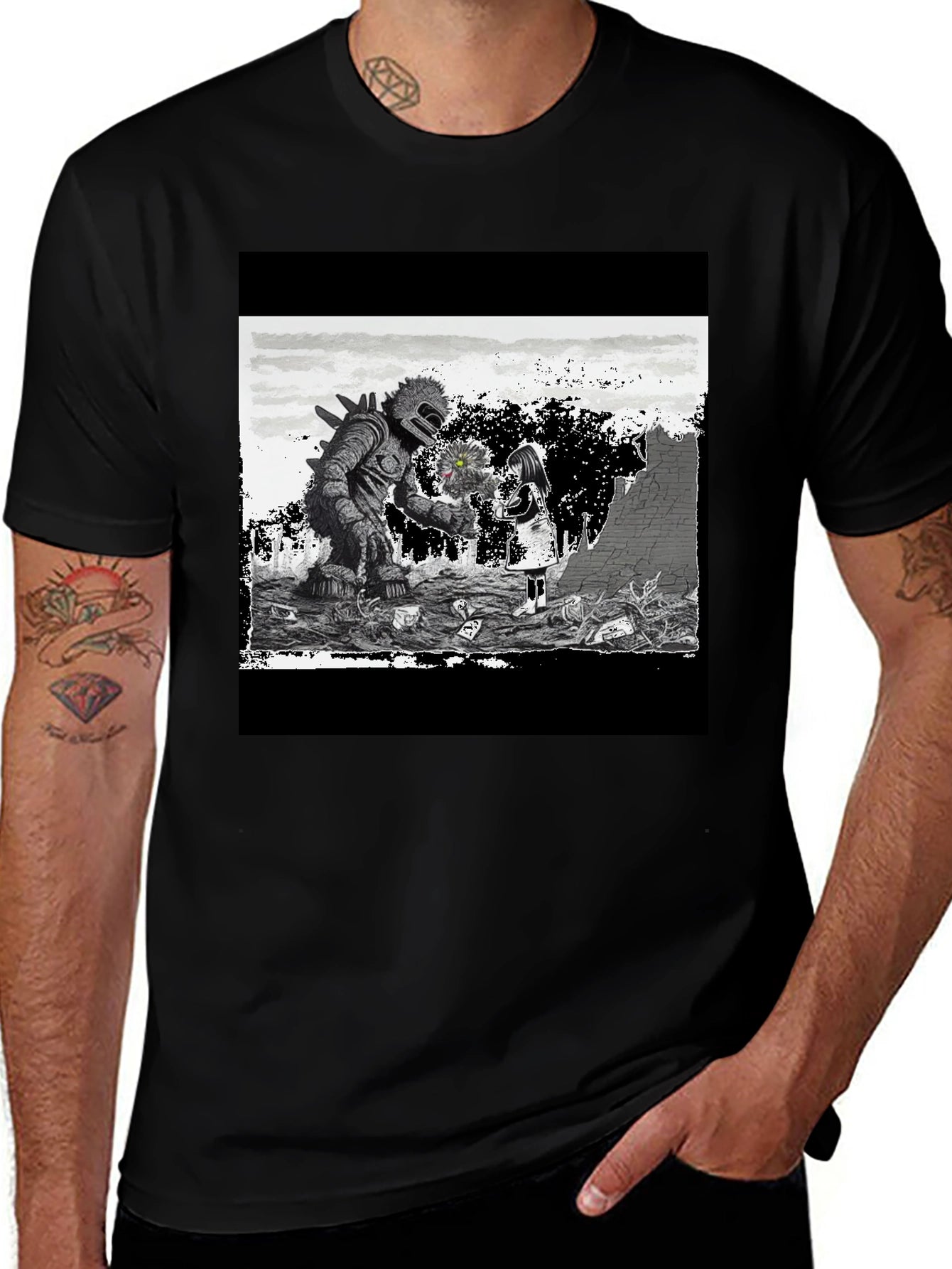 Monster & Girl Graphic T-Shirt