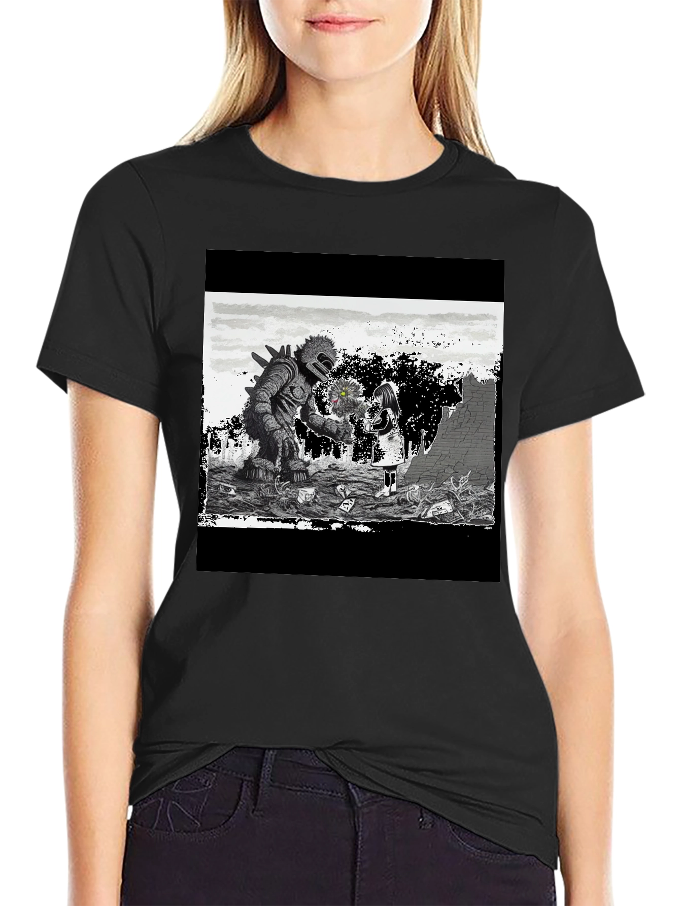 Monster & Girl Graphic T-Shirt