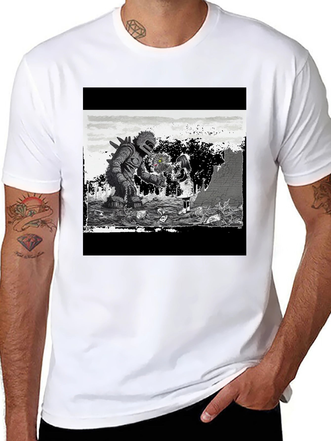 Monster & Girl Graphic T-Shirt