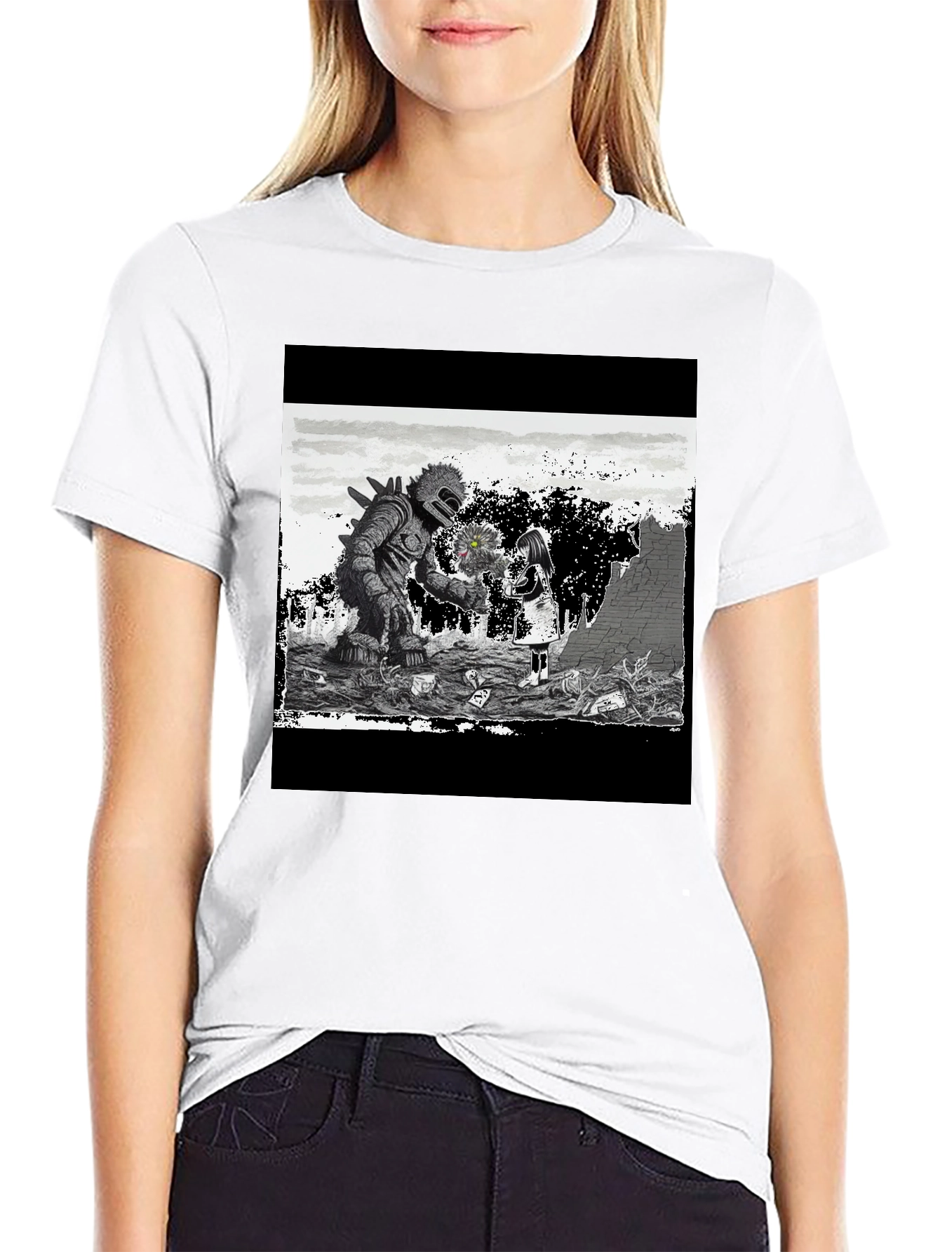 Monster & Girl Graphic T-Shirt