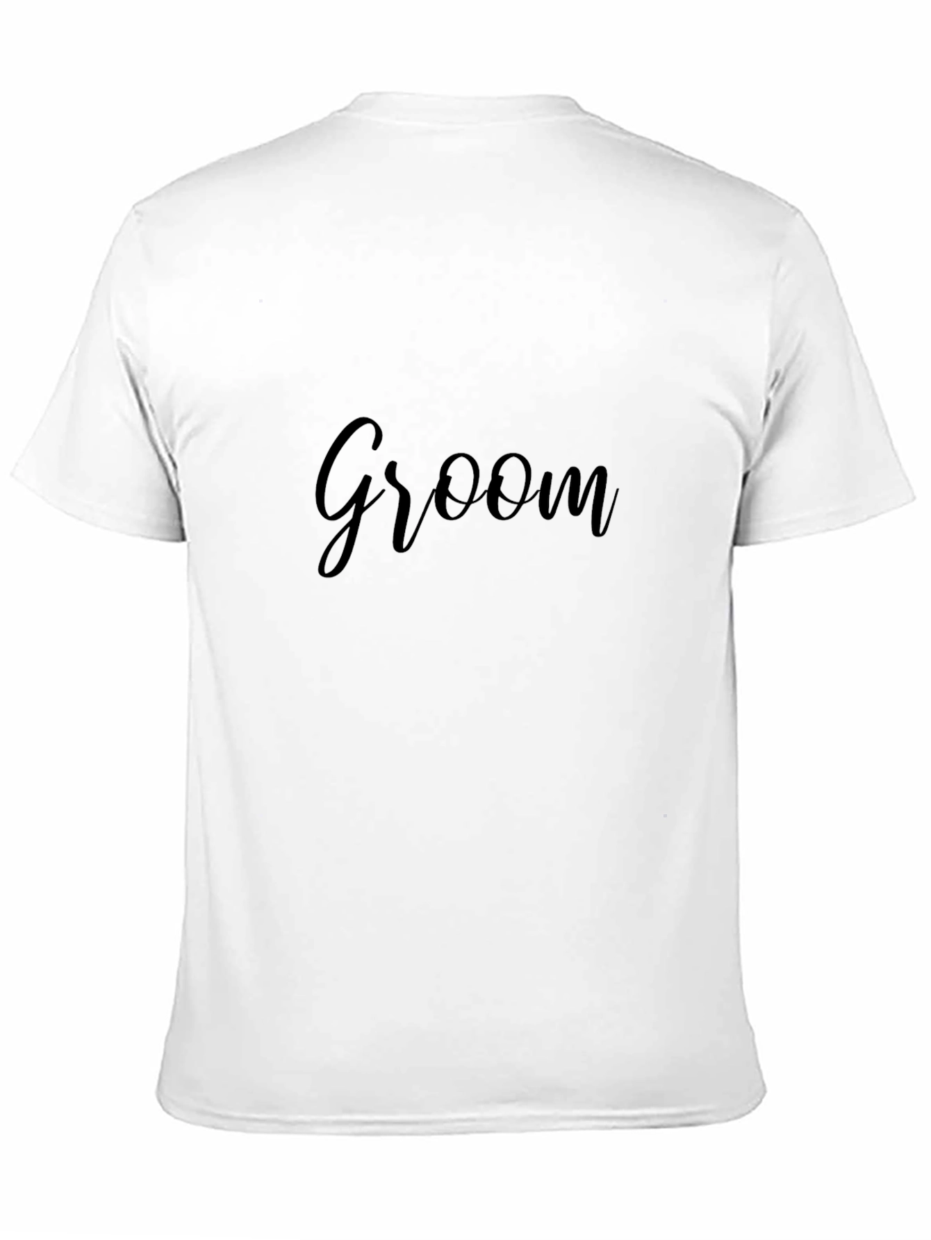 Groom Script Black T-Shirt