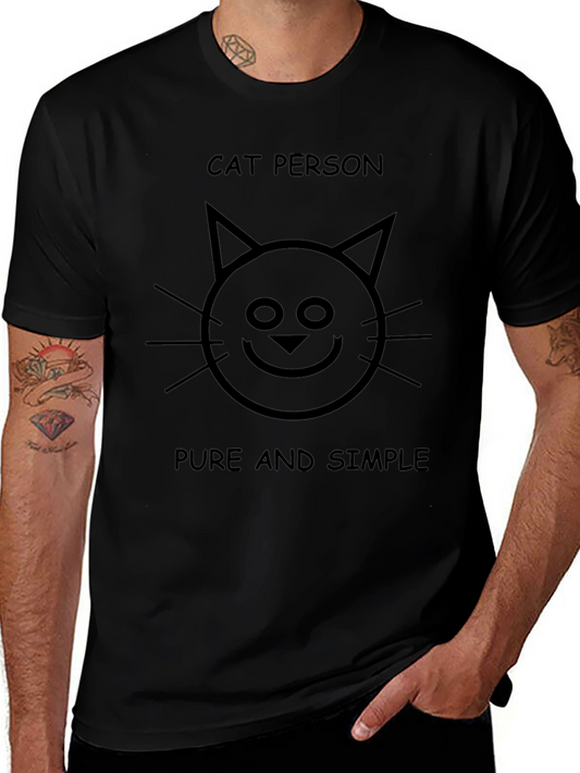 Cat Person T-Shirt - Pure & Simple Graphic Tee