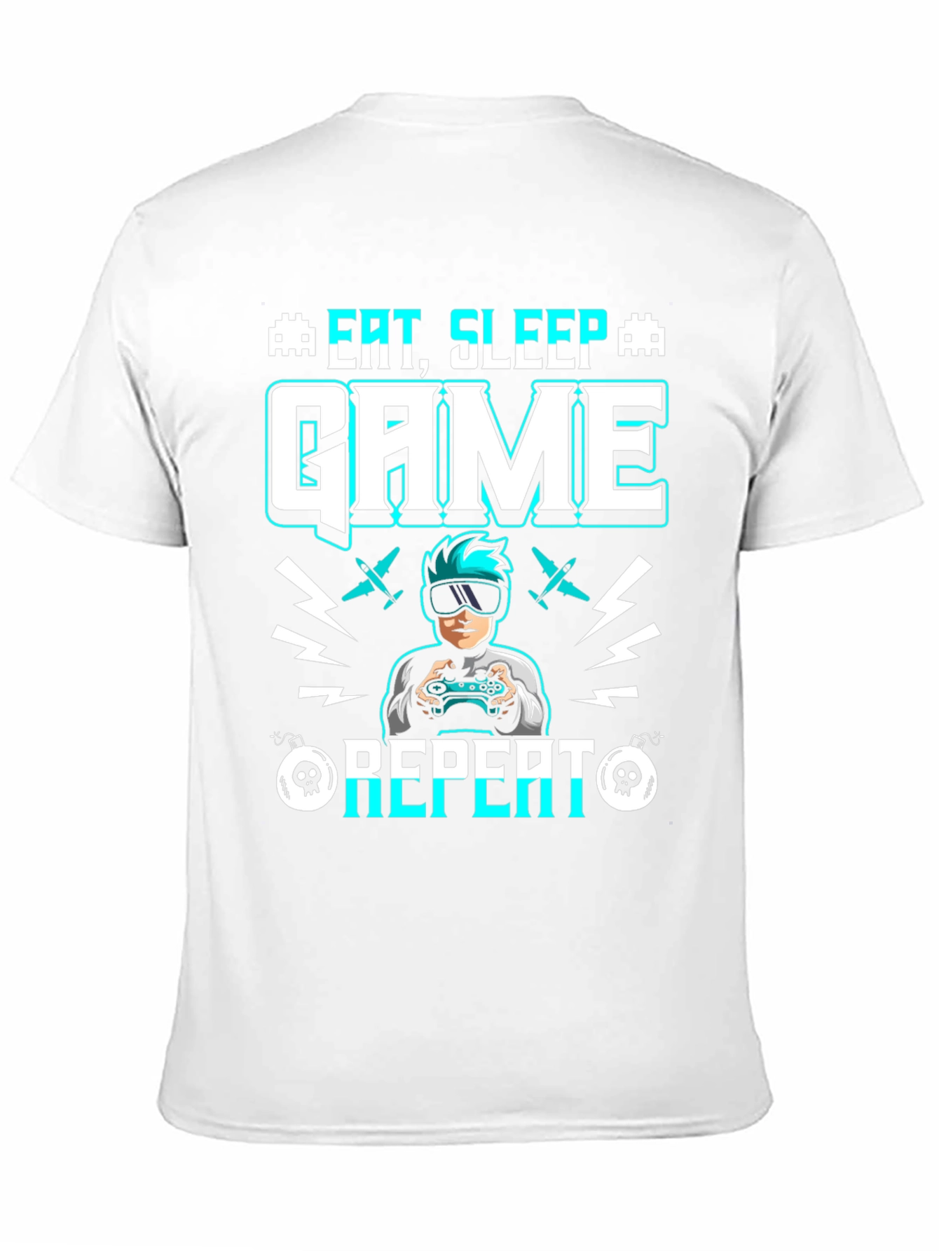 Eat Sleep Game Repeat Graphic Tee