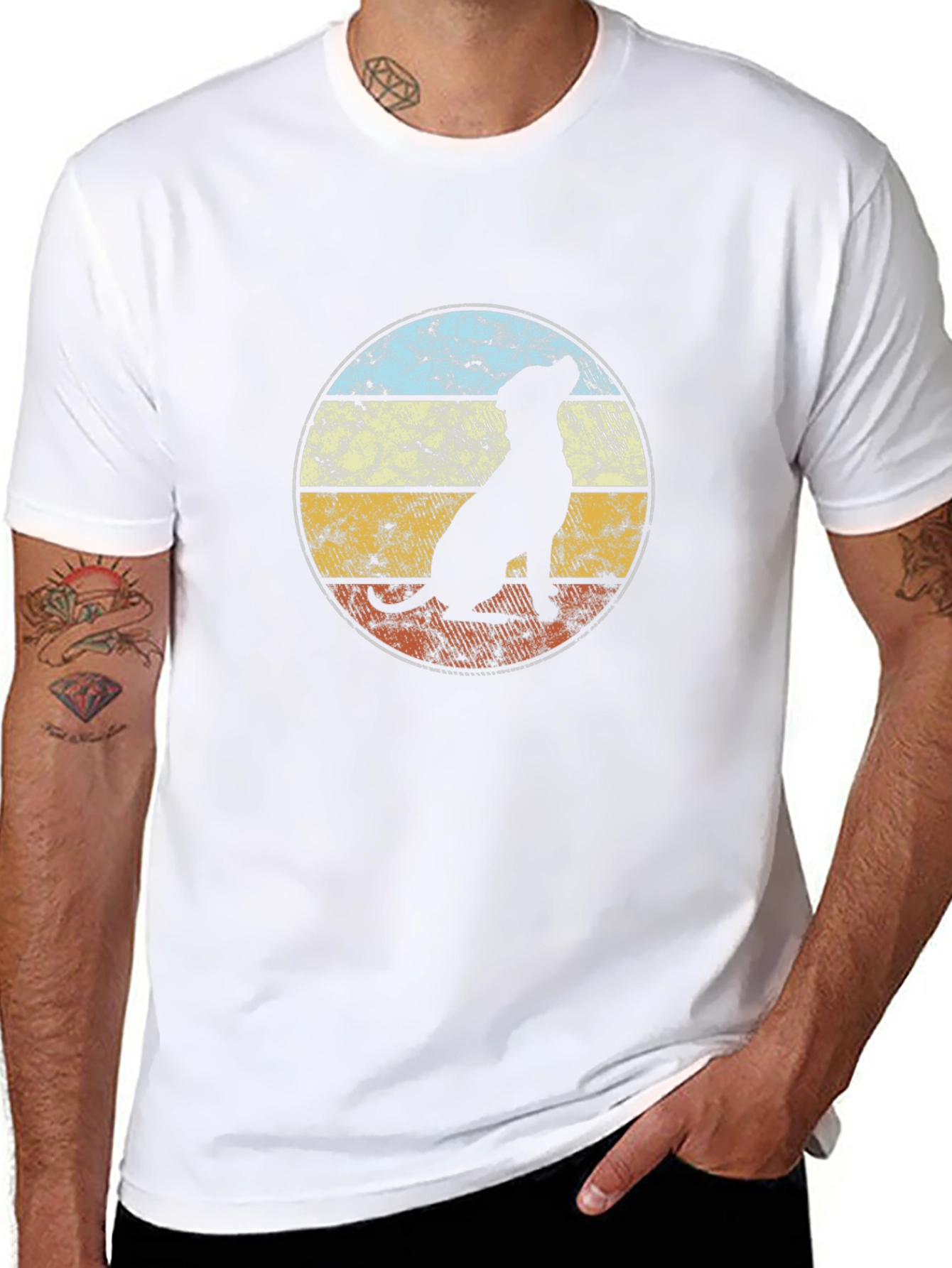 Retro Dog Silhouette T-Shirt