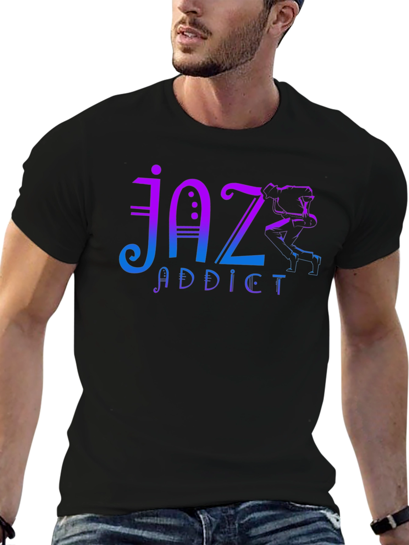 Jaz Addict T-Shirt - Unique Music Lover Tee