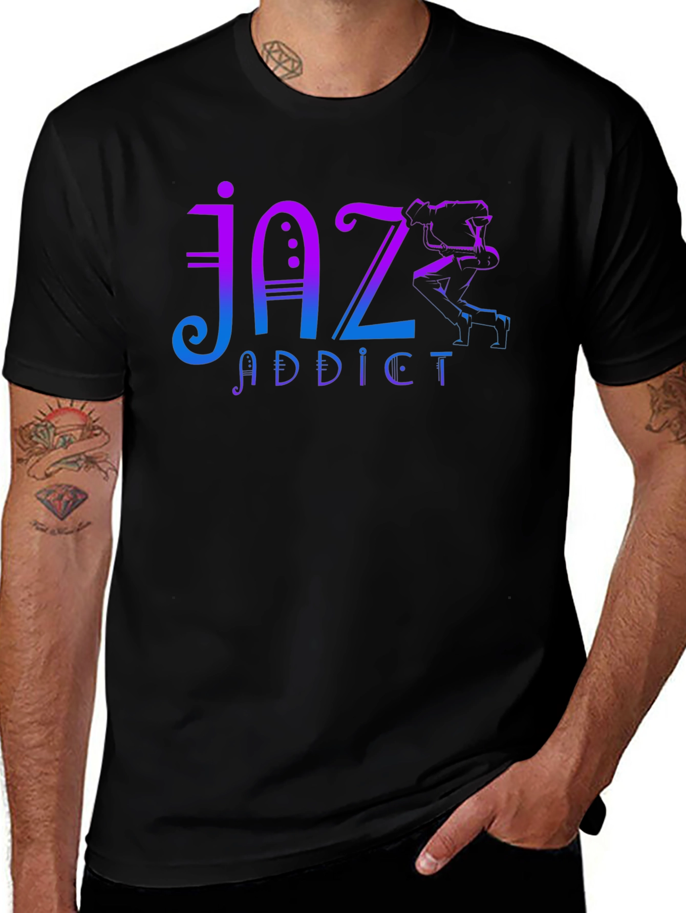 Jaz Addict T-Shirt - Unique Music Lover Tee