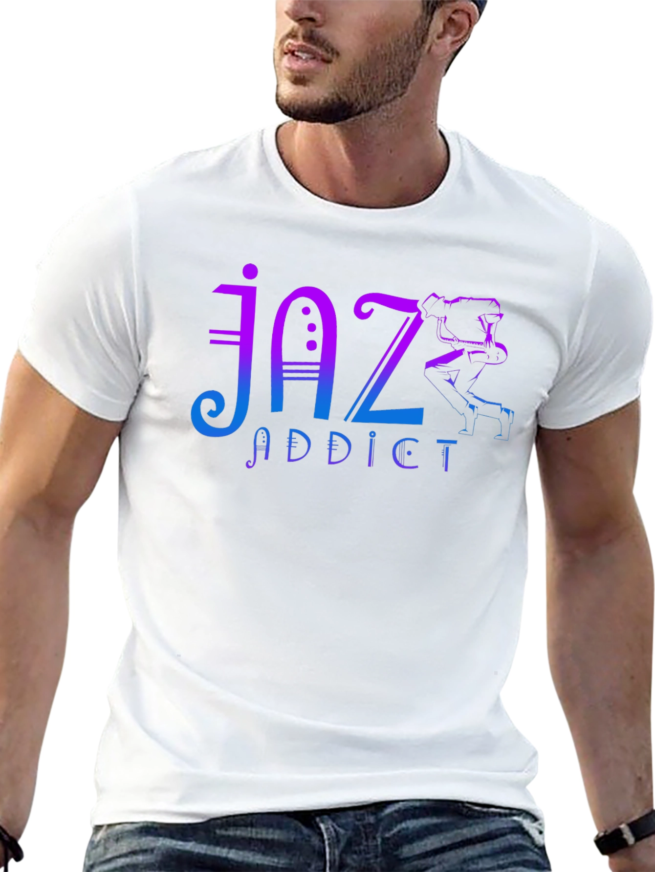 Jaz Addict T-Shirt - Unique Music Lover Tee