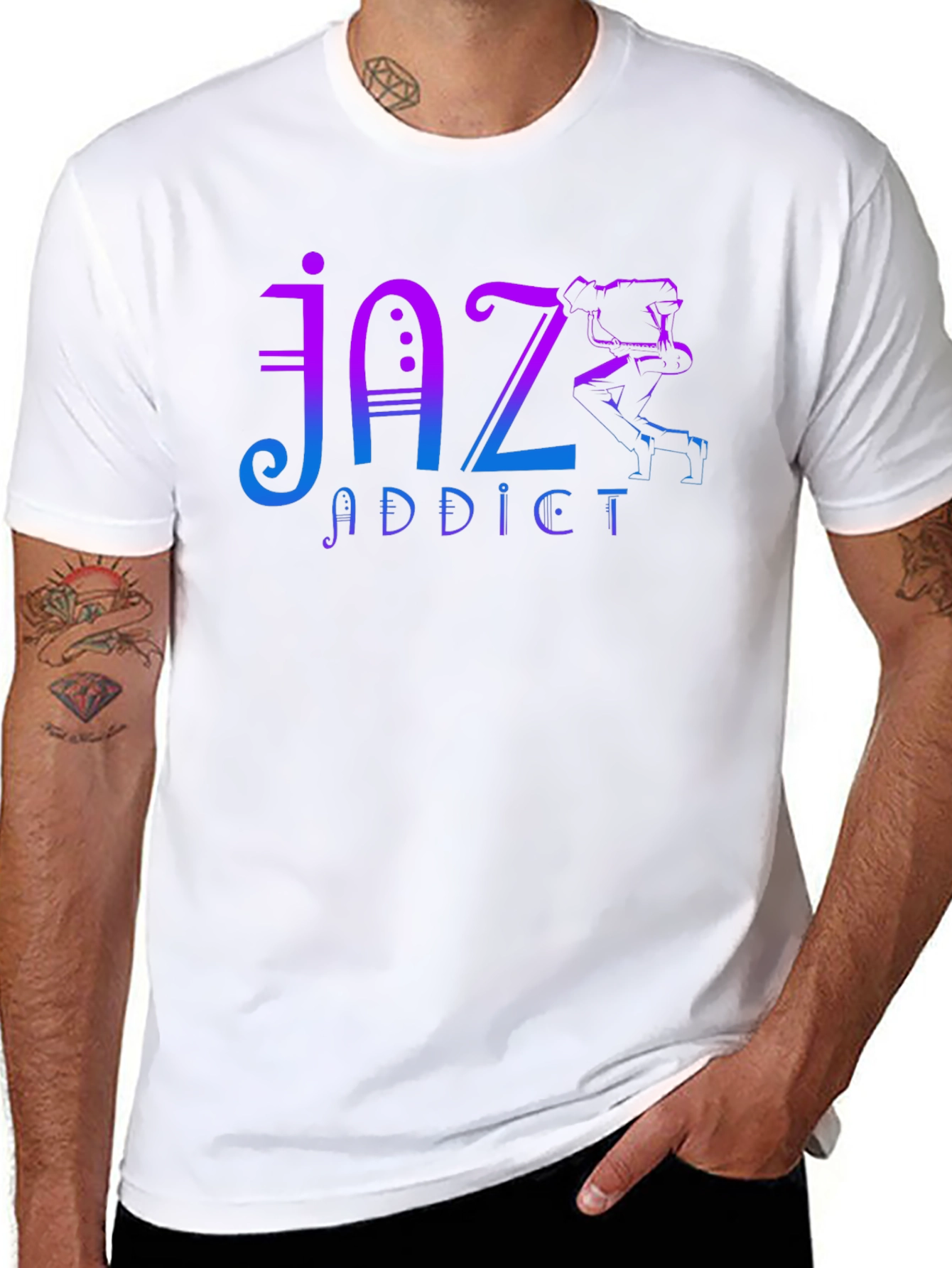 Jaz Addict T-Shirt - Unique Music Lover Tee