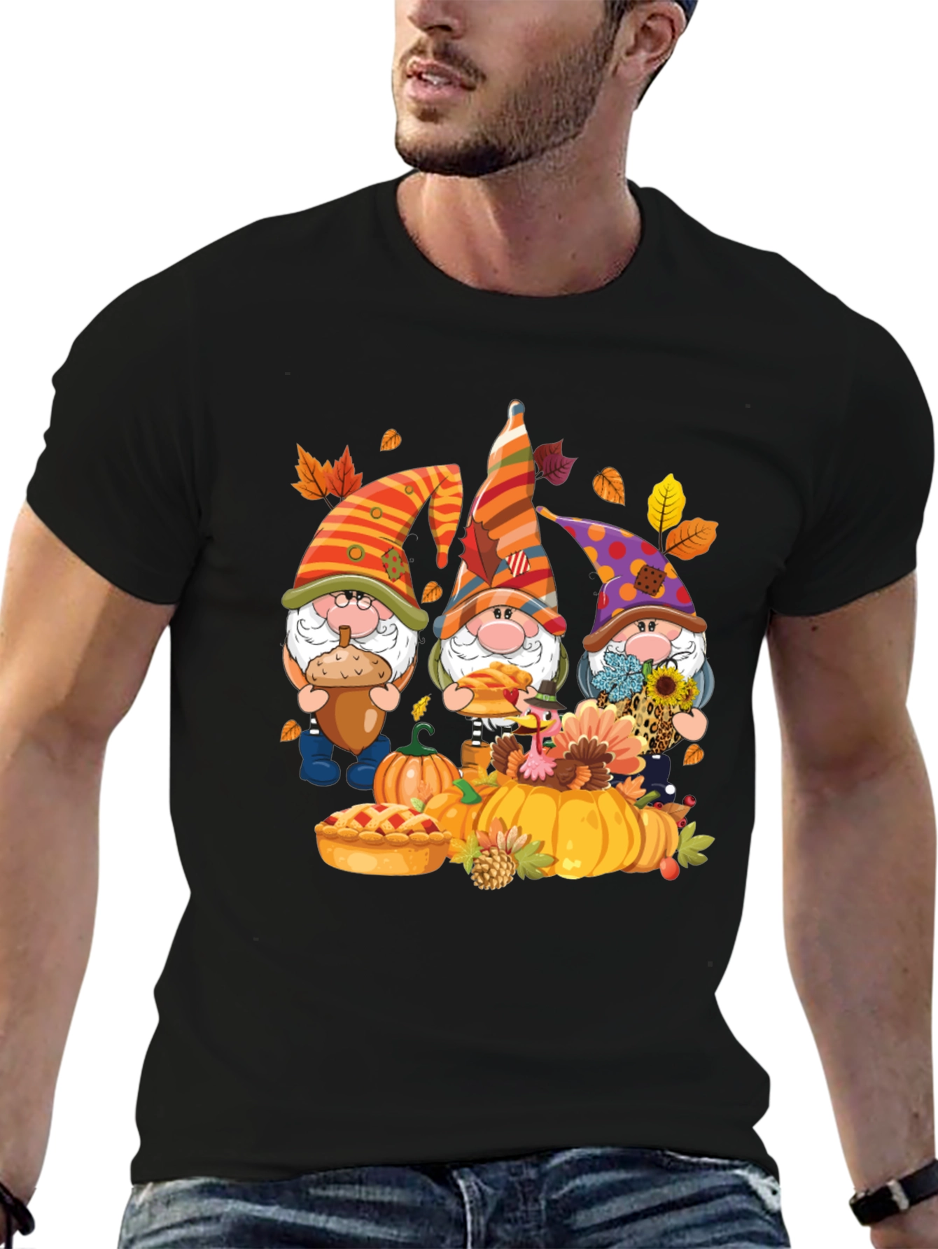 Fall Gnomes T-Shirt - Pumpkin Patch Design
