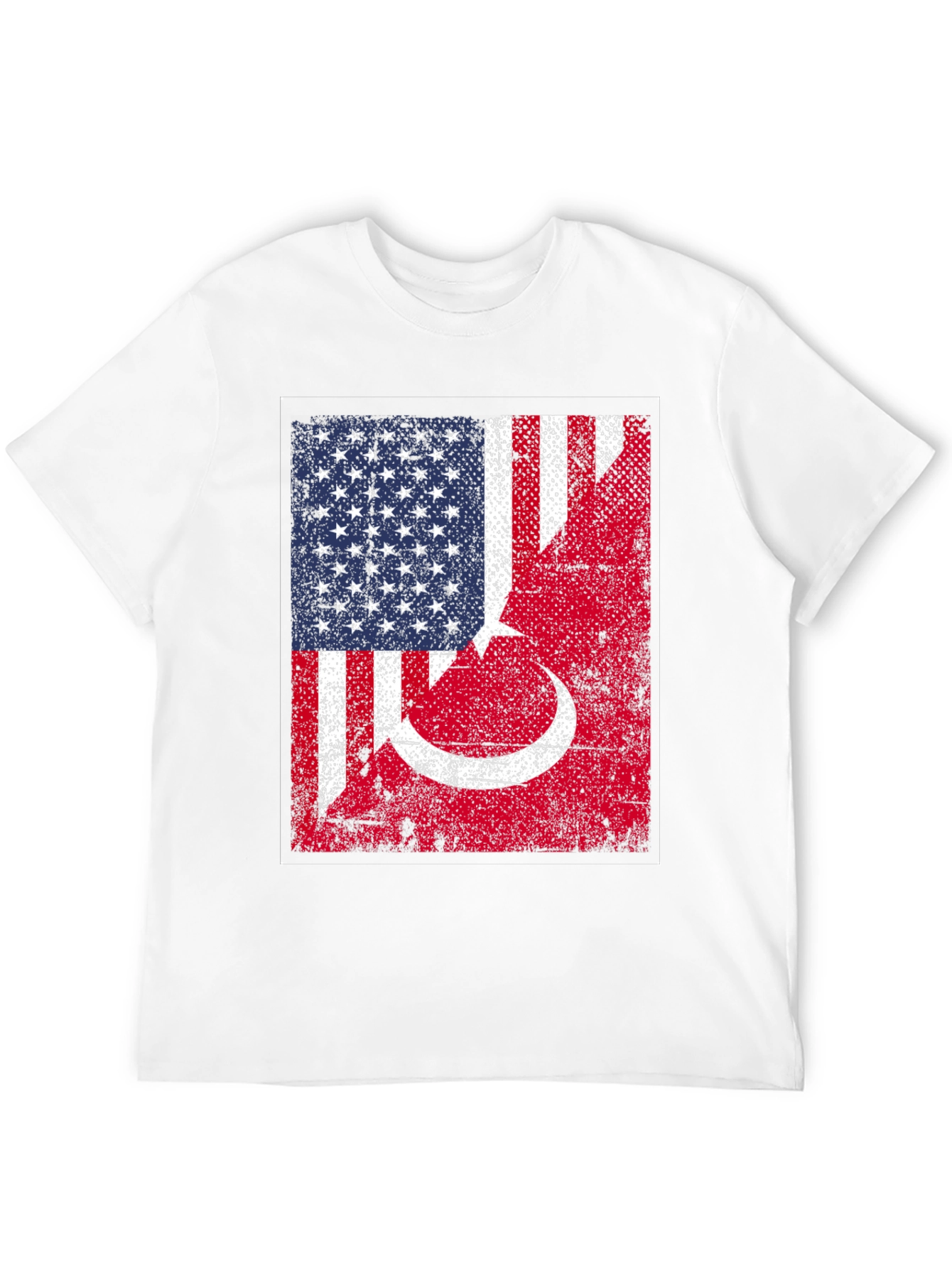 USA Turkey Flag Graphic T-Shirt