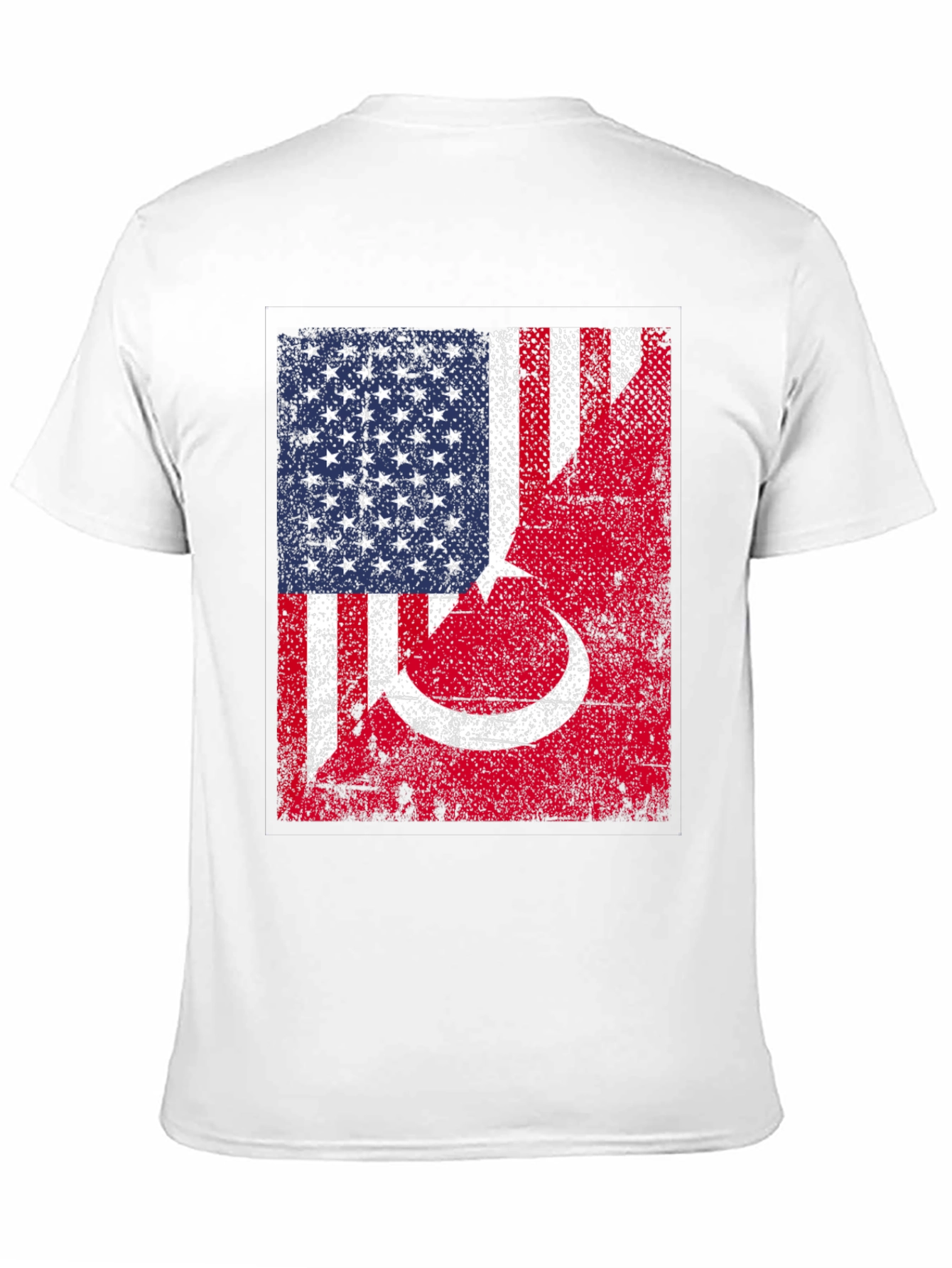USA Turkey Flag Graphic T-Shirt