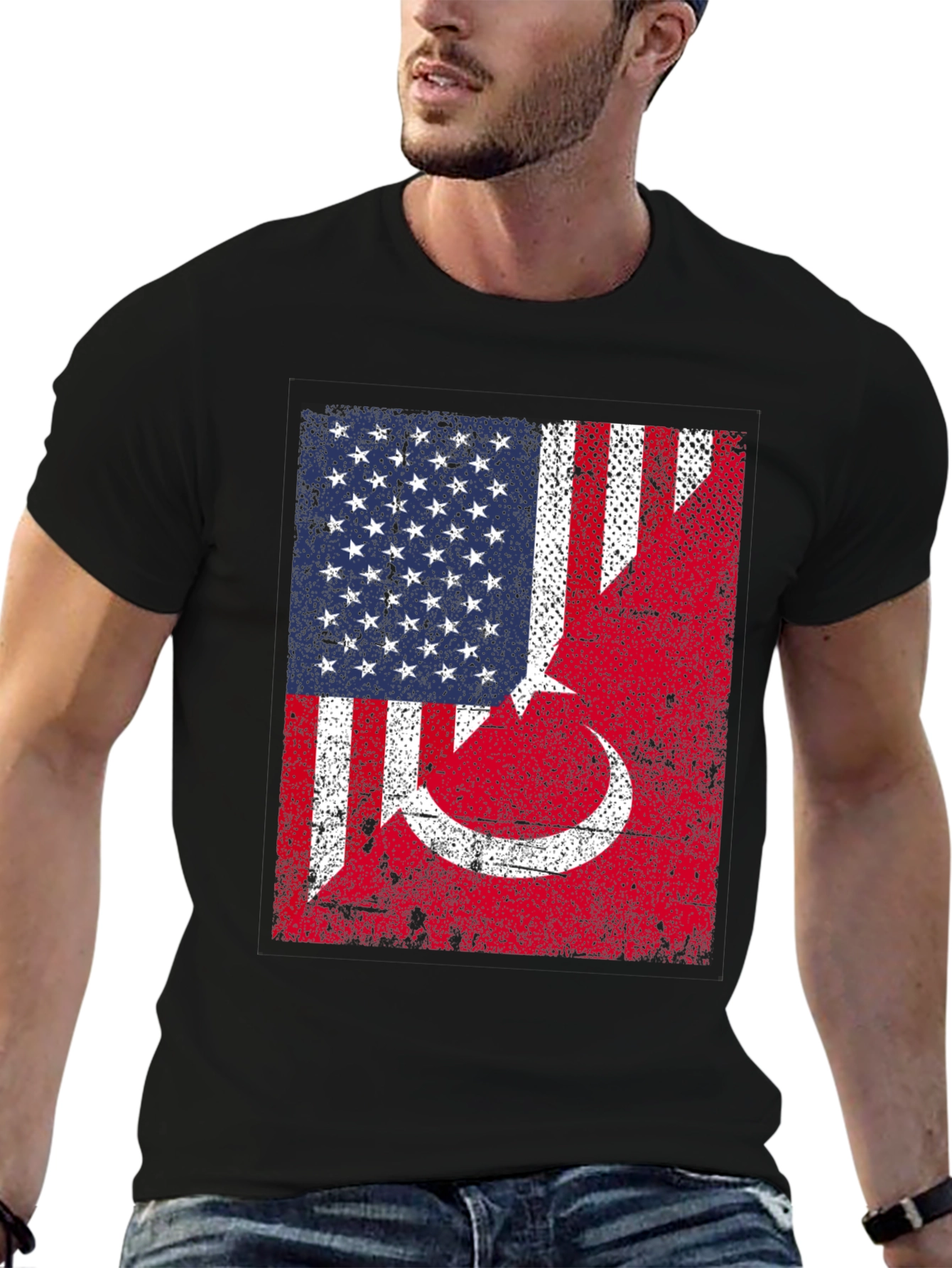 USA Turkey Flag Graphic T-Shirt