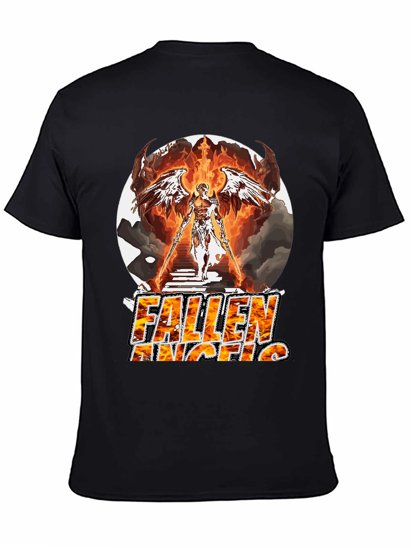 Fallen Angel Graphic T-Shirt - Bold & Unique Design