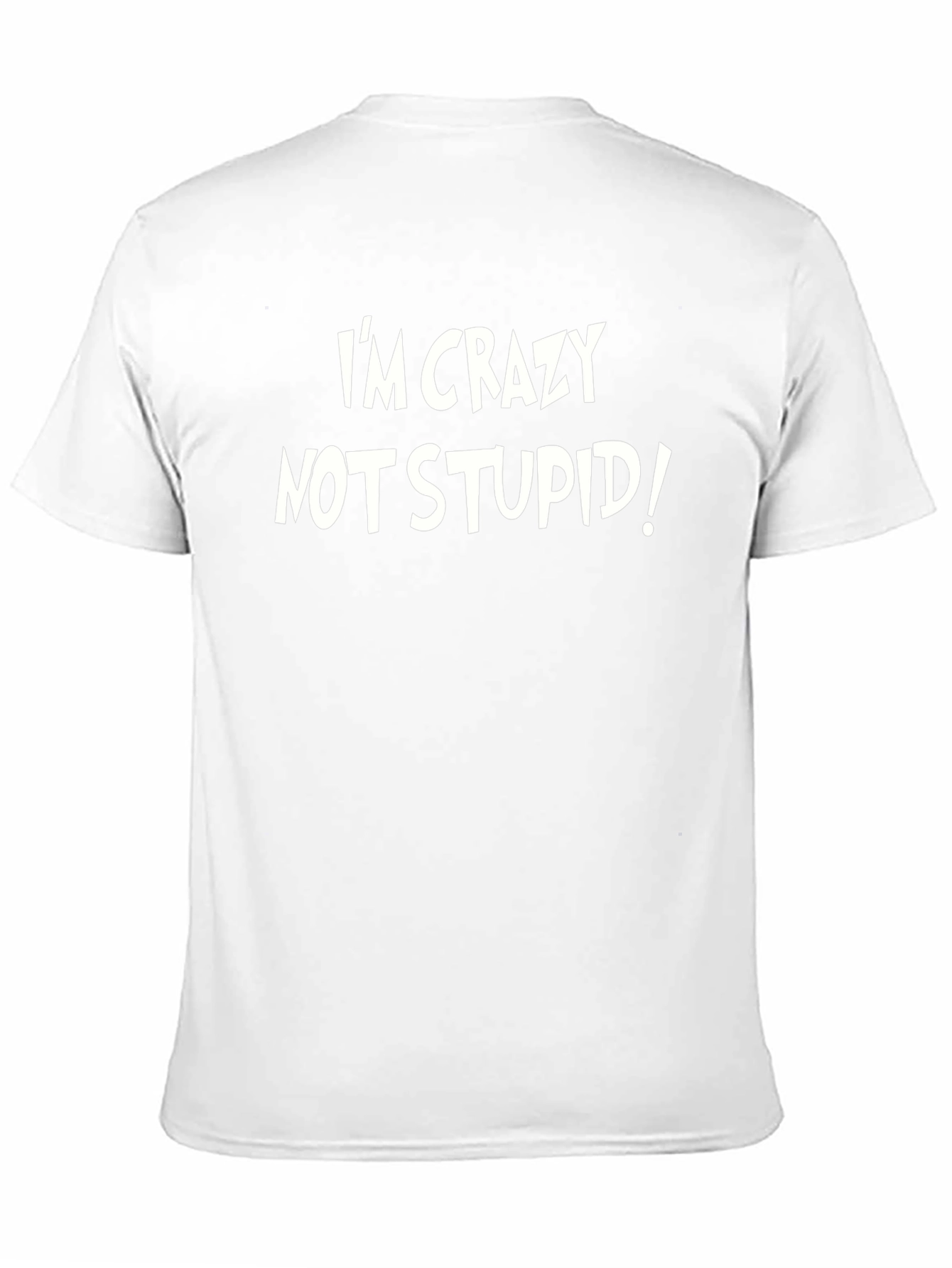 Crazy Not Stupid Graphic Tee - Black Casual Shirt