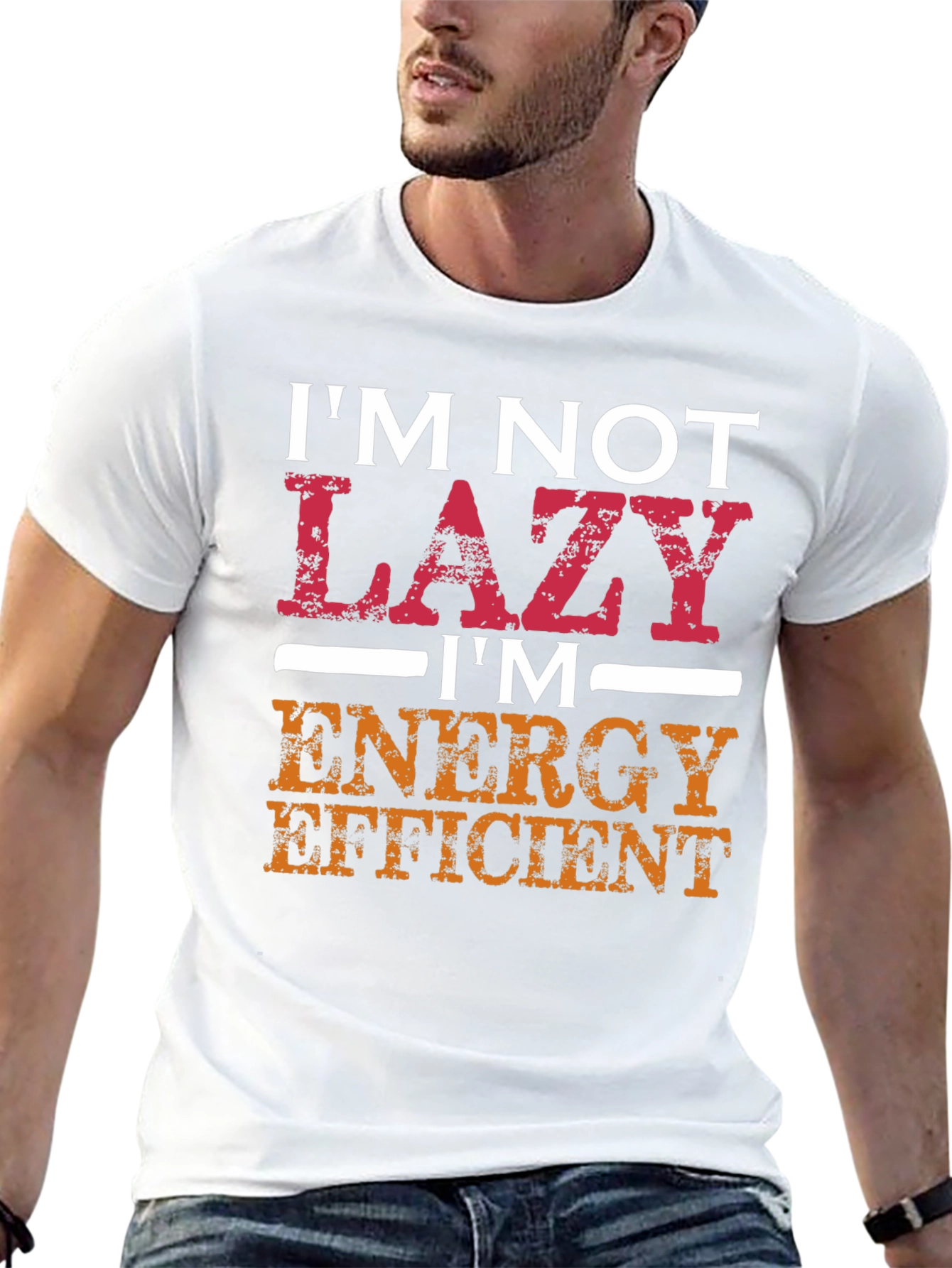 Im Not Lazy Funny Graphic Tee
