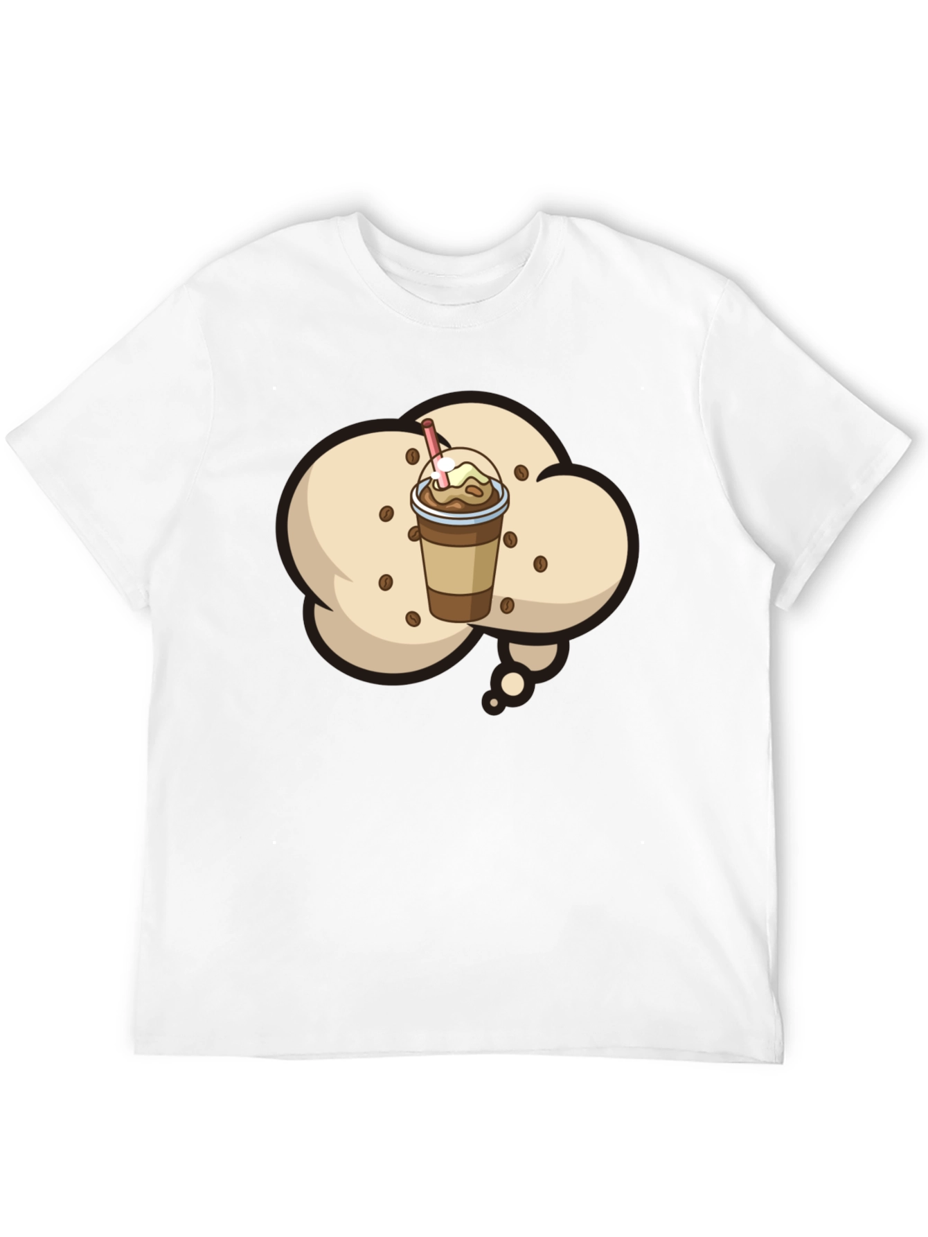 Coffee Frappe T-Shirt - Black Graphic Tee