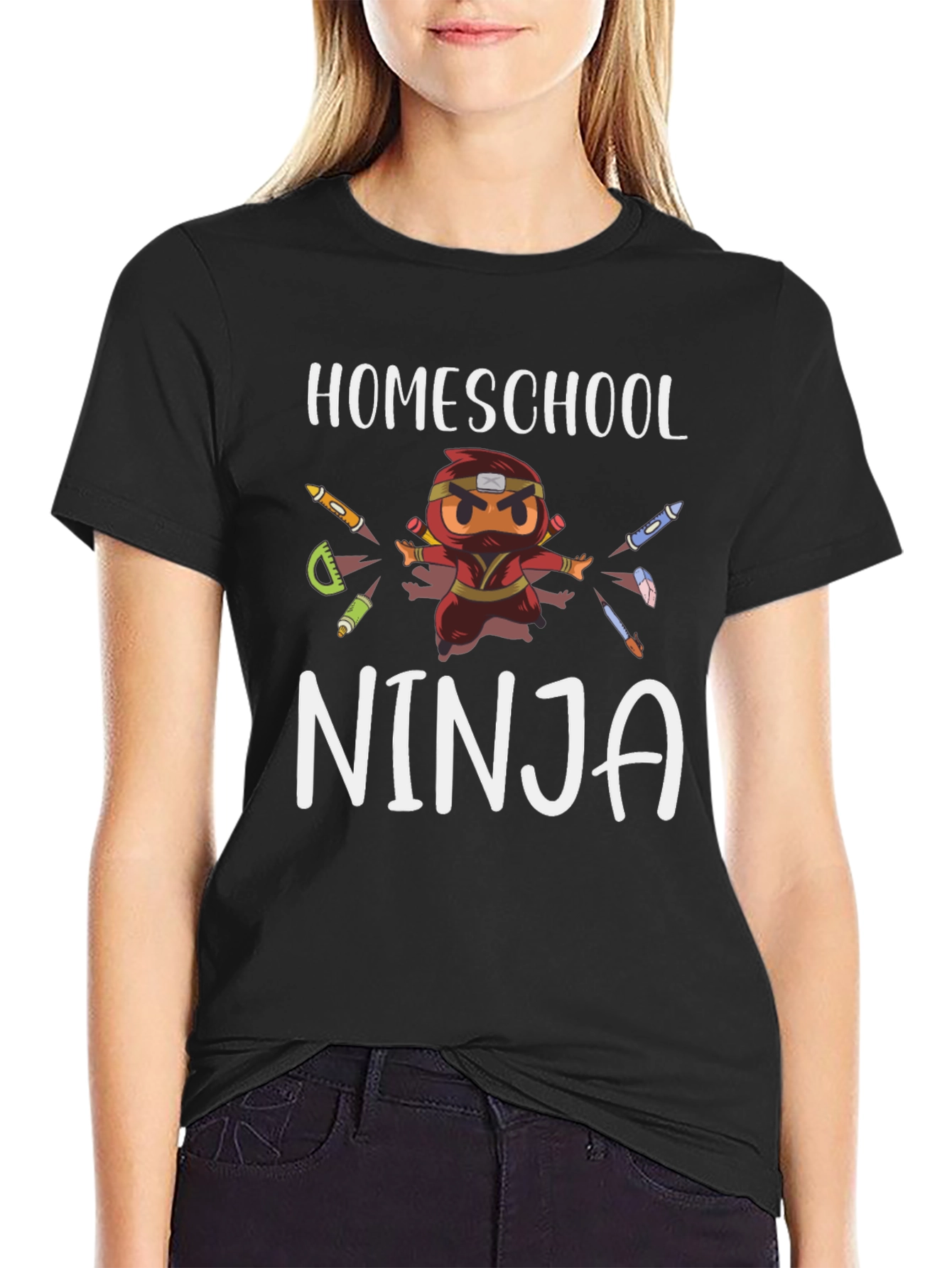 Homeschool Ninja T-Shirt - Black Graphic Tee