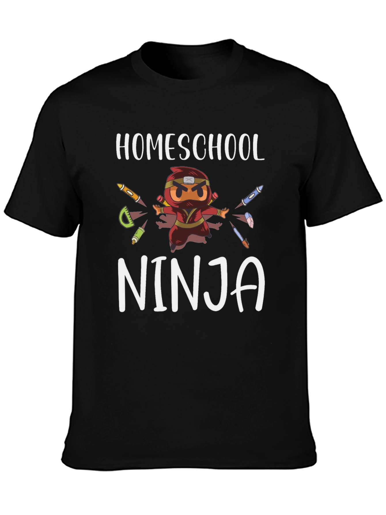 Homeschool Ninja T-Shirt - Black Graphic Tee