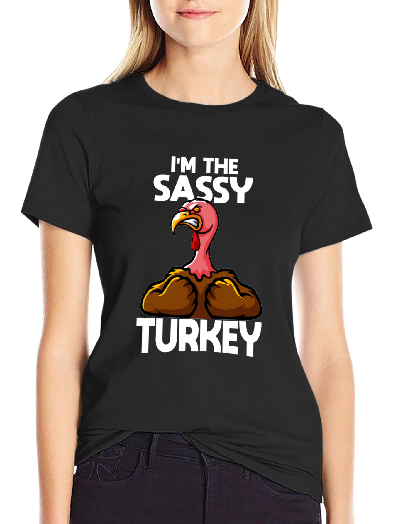 Sassy Turkey Graphic T-Shirt