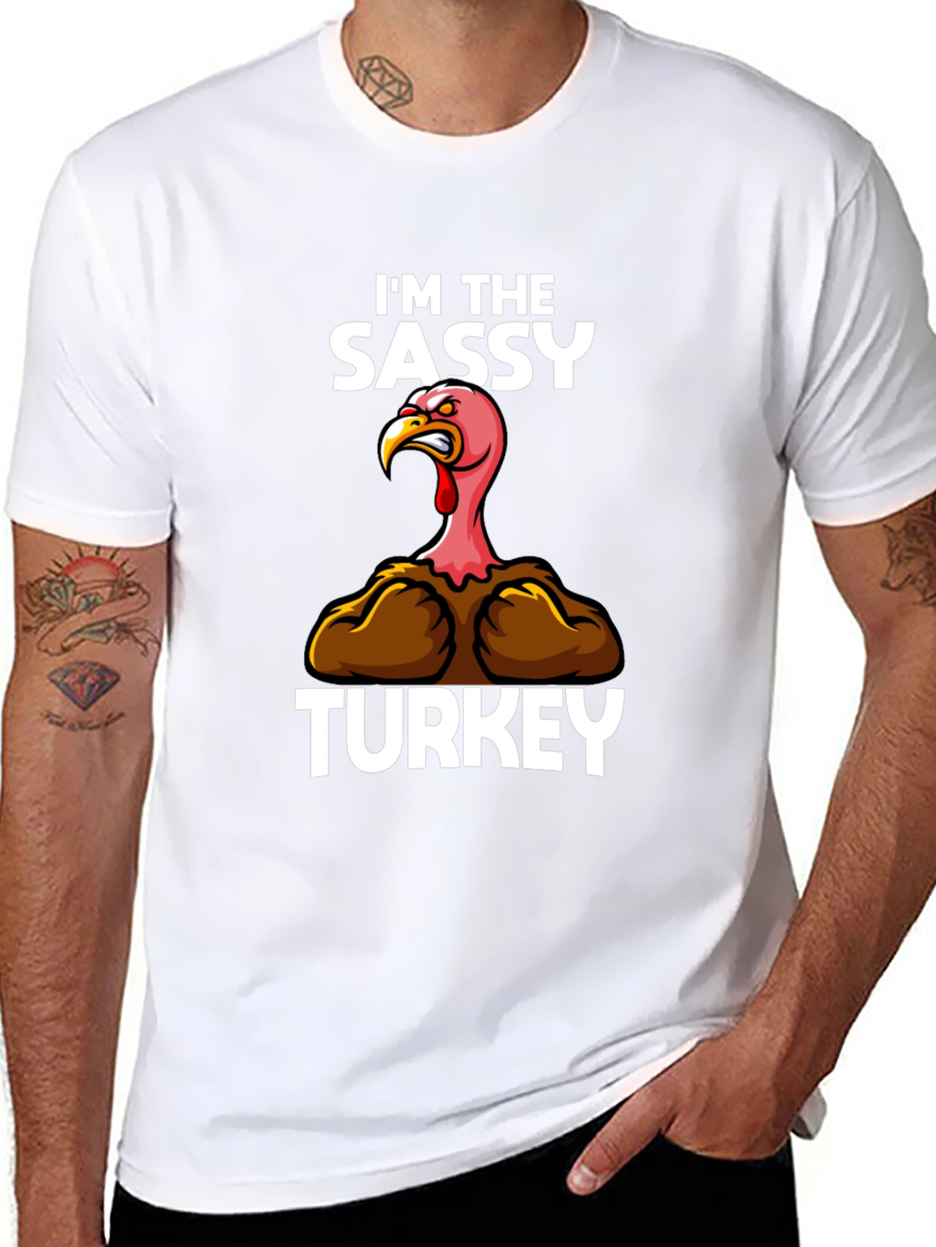 Sassy Turkey Graphic T-Shirt
