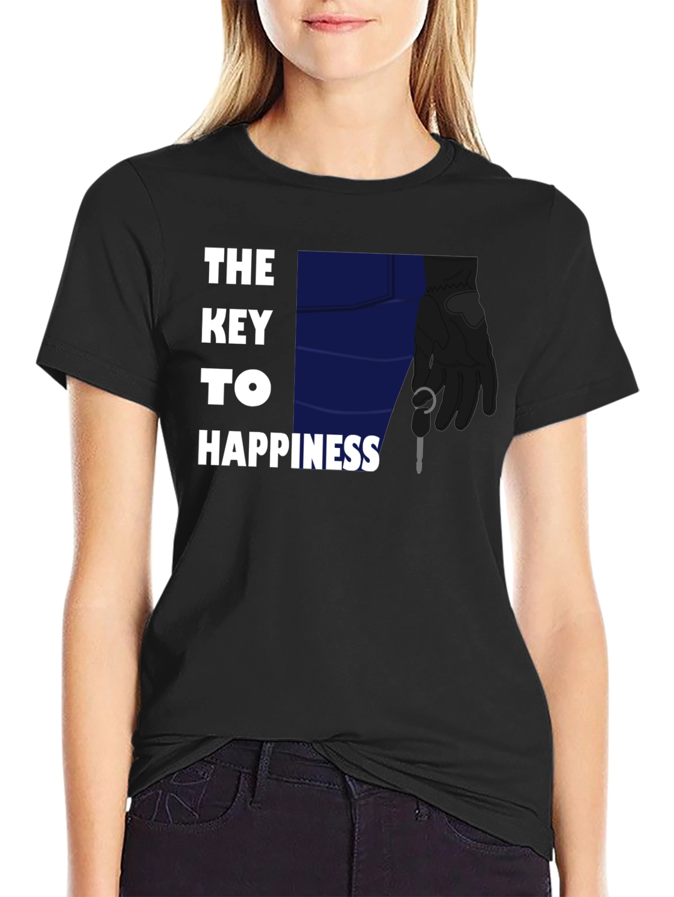 The Key to Happiness Graphic Tee