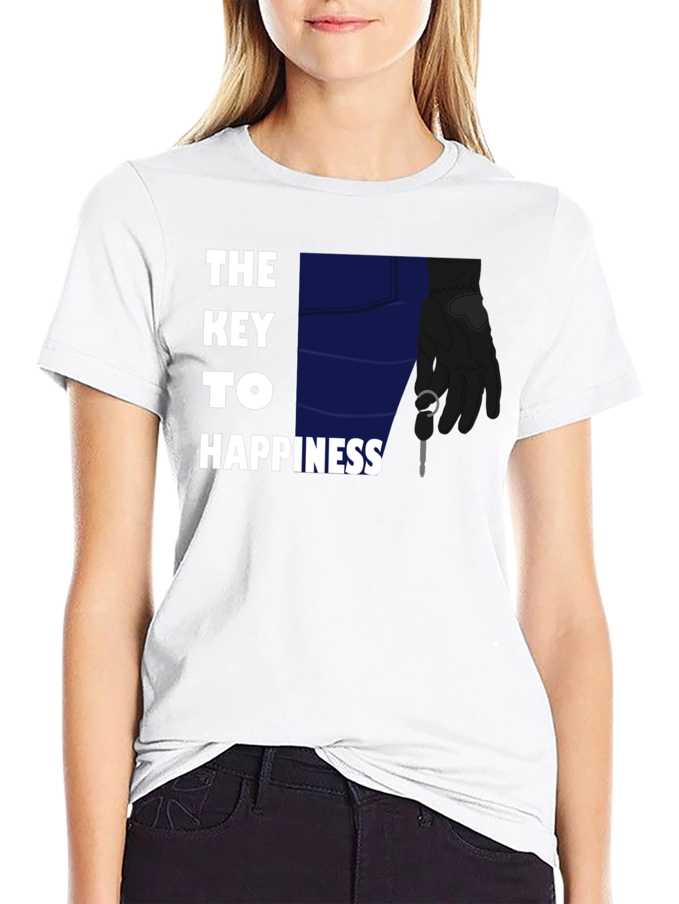 The Key to Happiness Graphic Tee